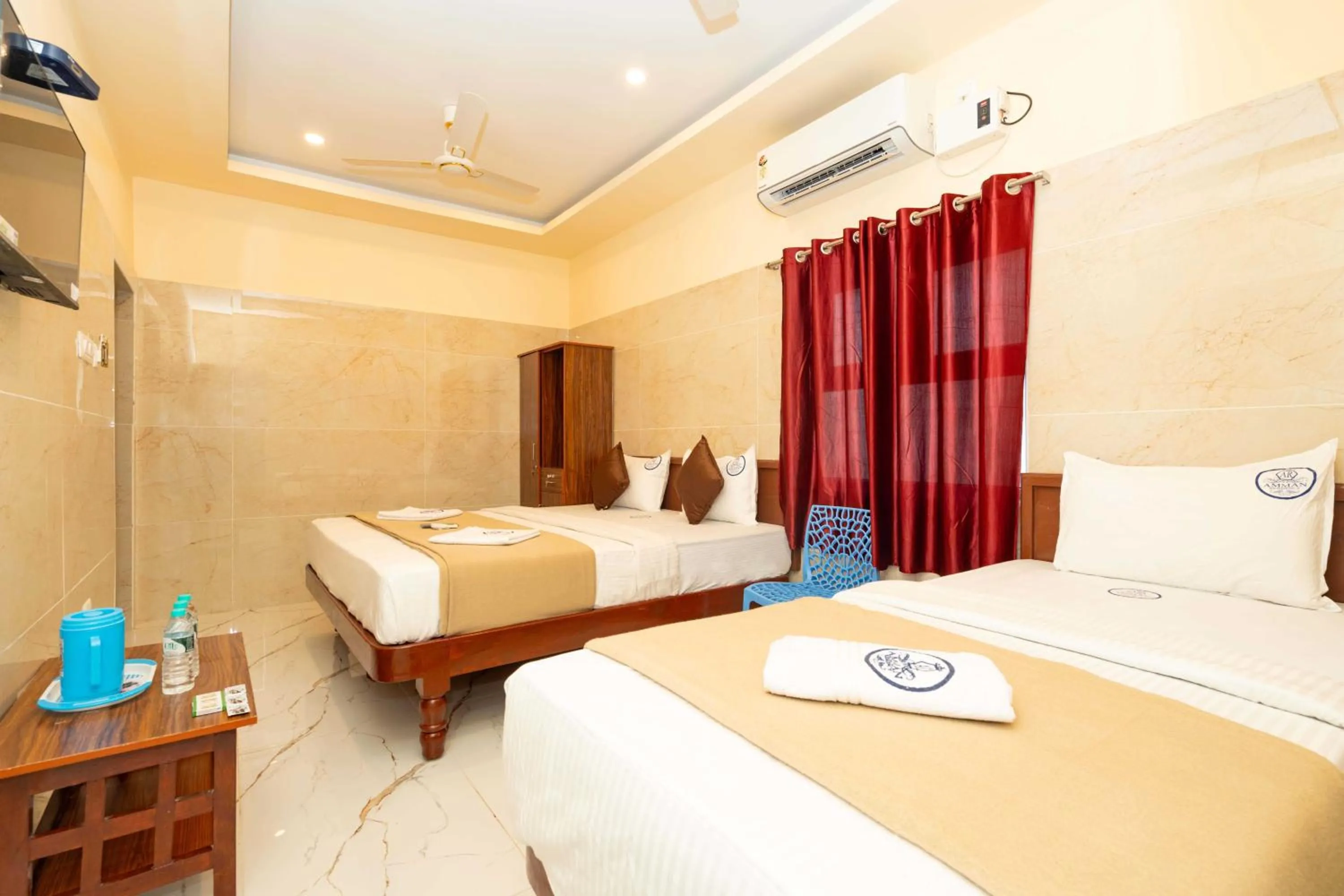 Bed in Amman Residency - Rameswaram