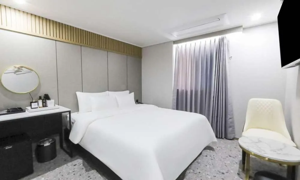Bed in JECHEON No 25 HOTEL