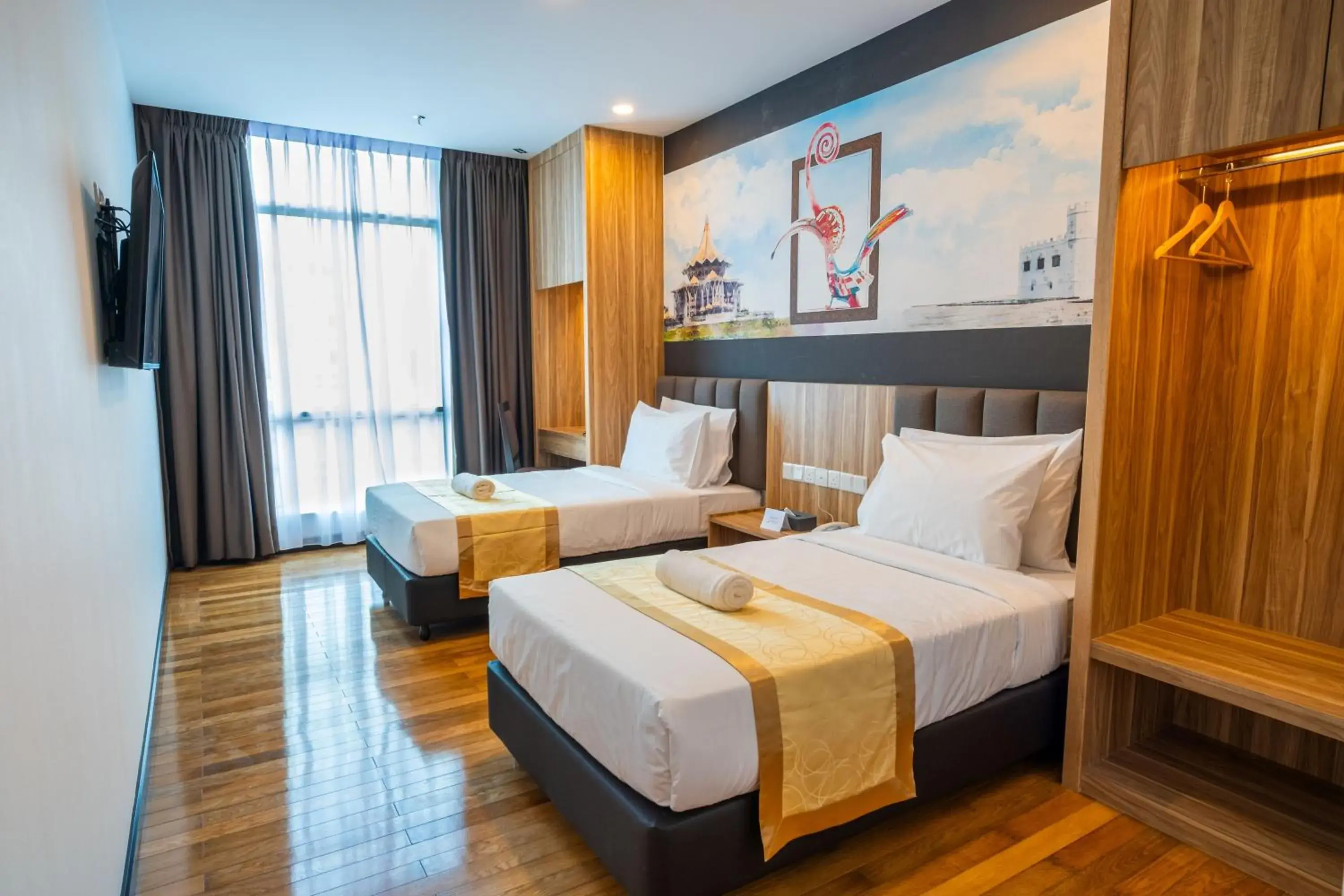 Superior Twin Room - single occupancy in City Rise Hotel Miri Superior Twin Room - single occupancy in City Rise Hotel Miri