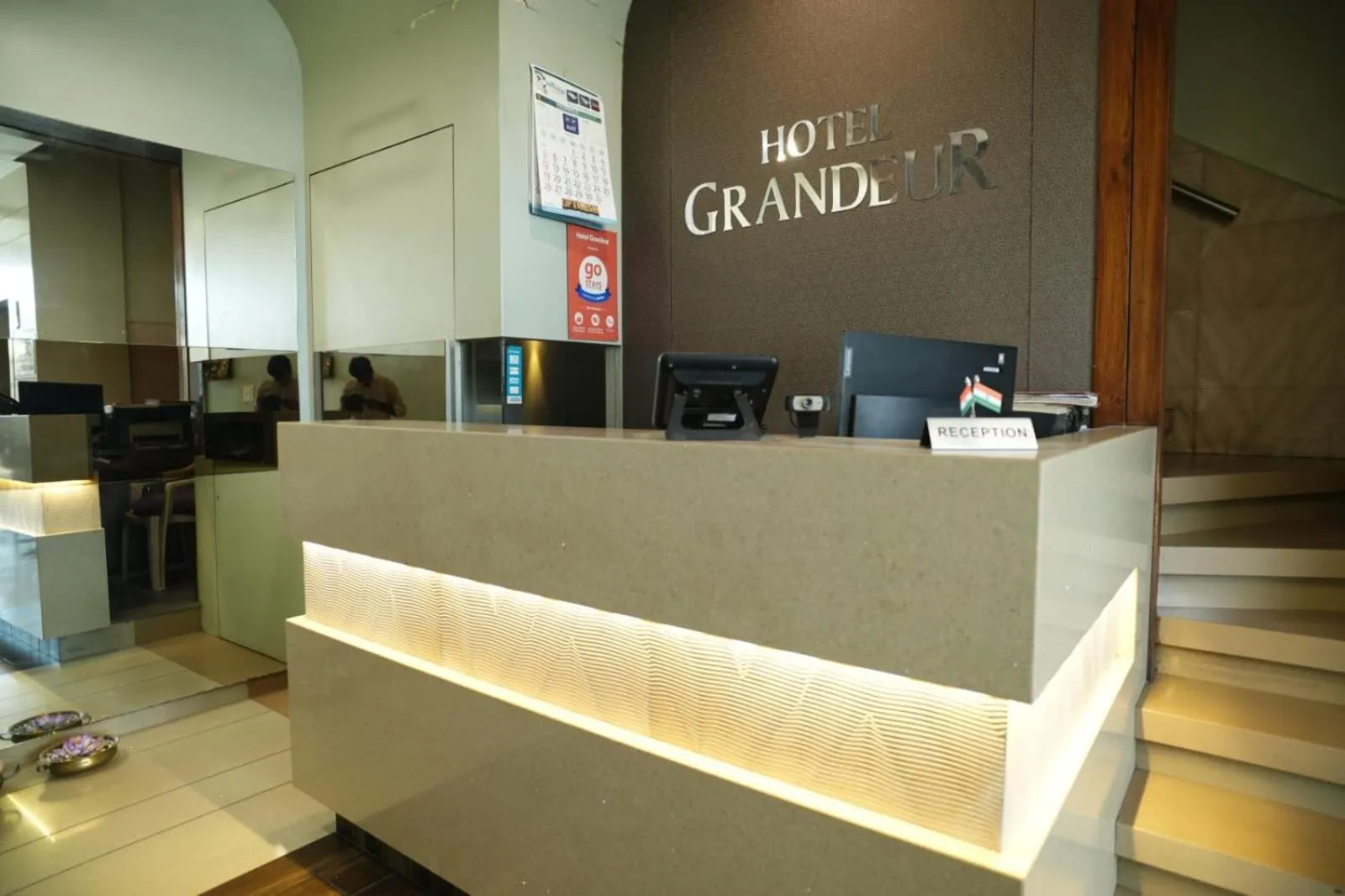Lobby or reception in HOTEL GRANDEUR