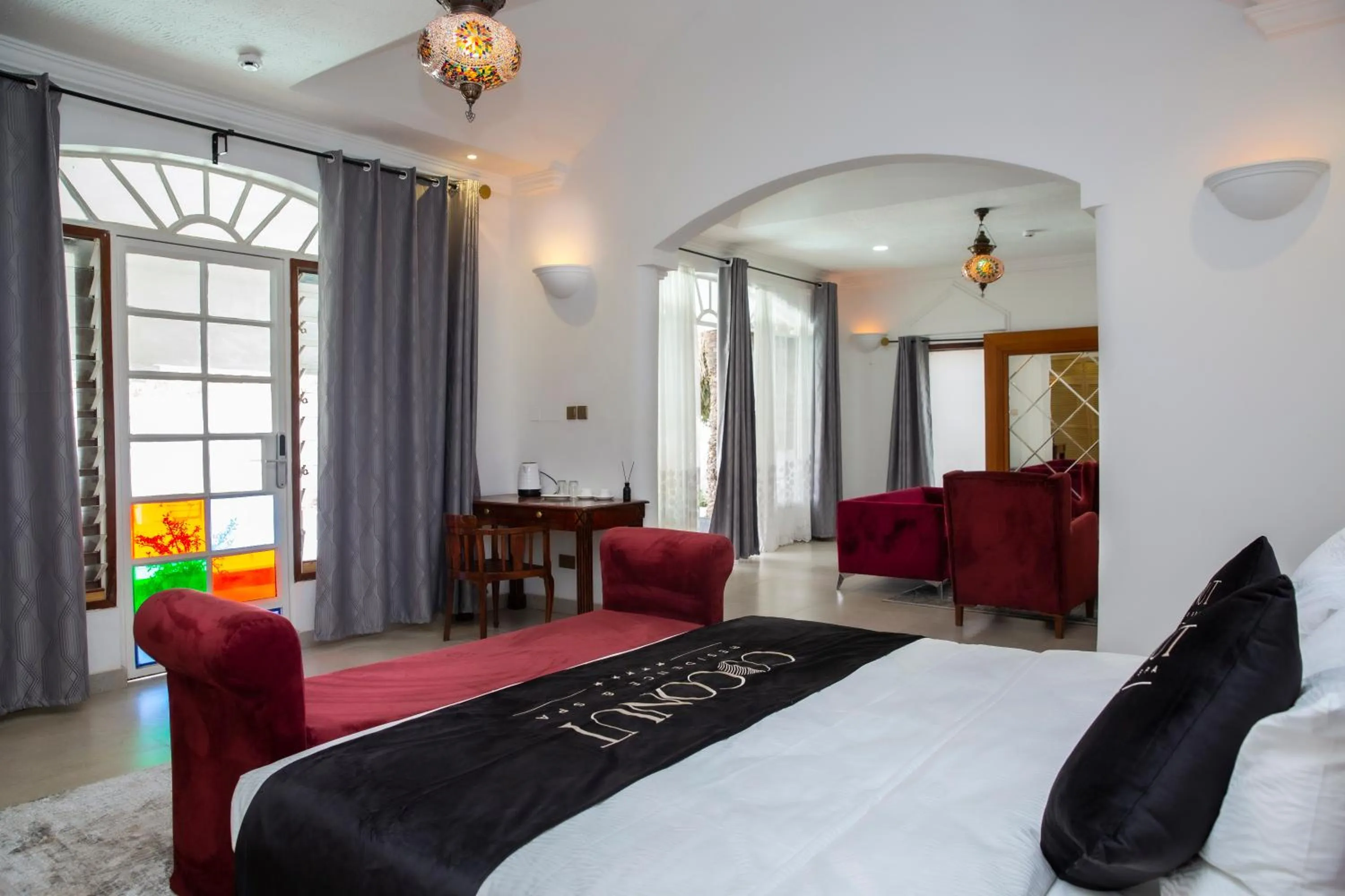 Photo of the whole room, Bed in Coconut Residence & Spa