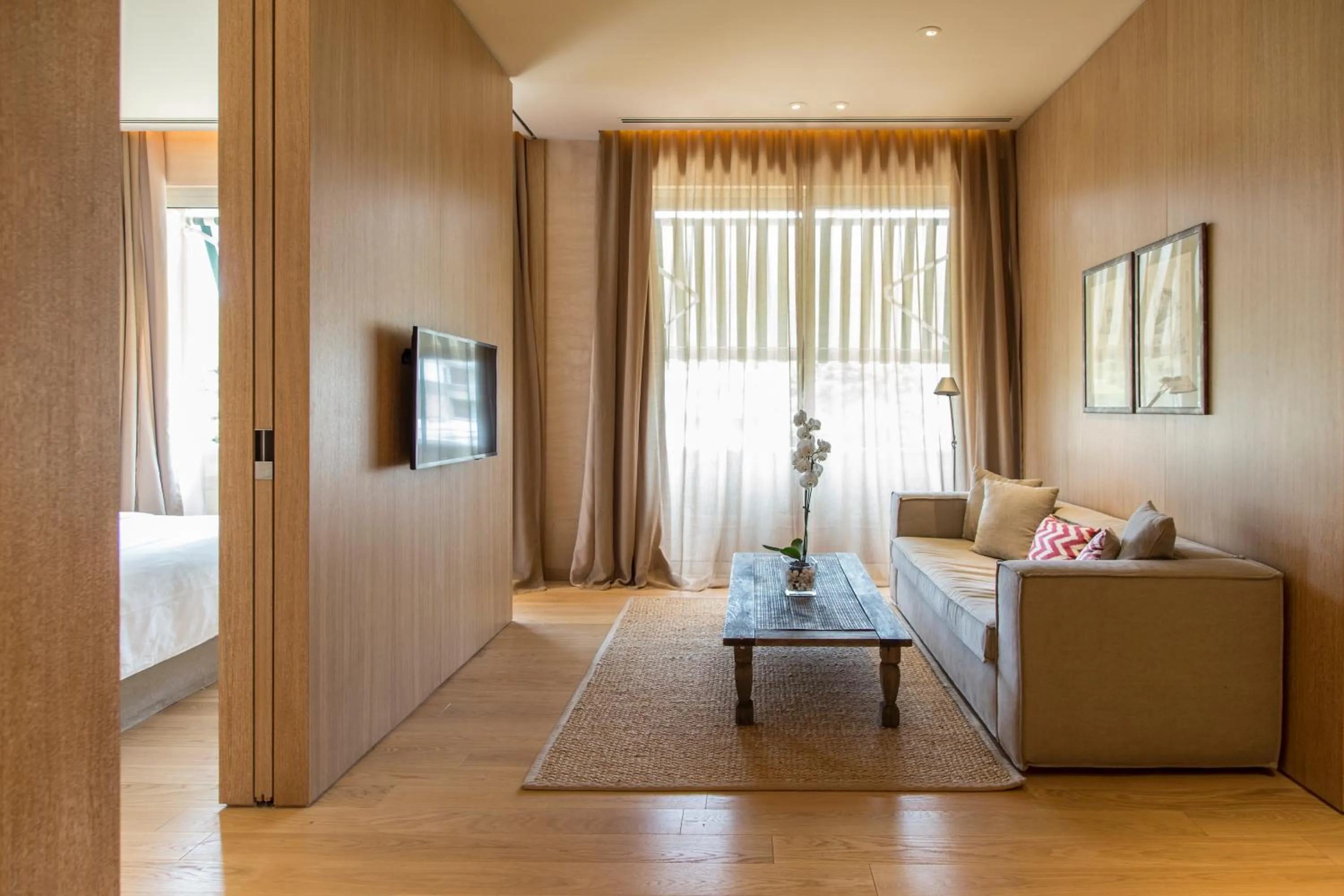 Living room, Bed in The Margi