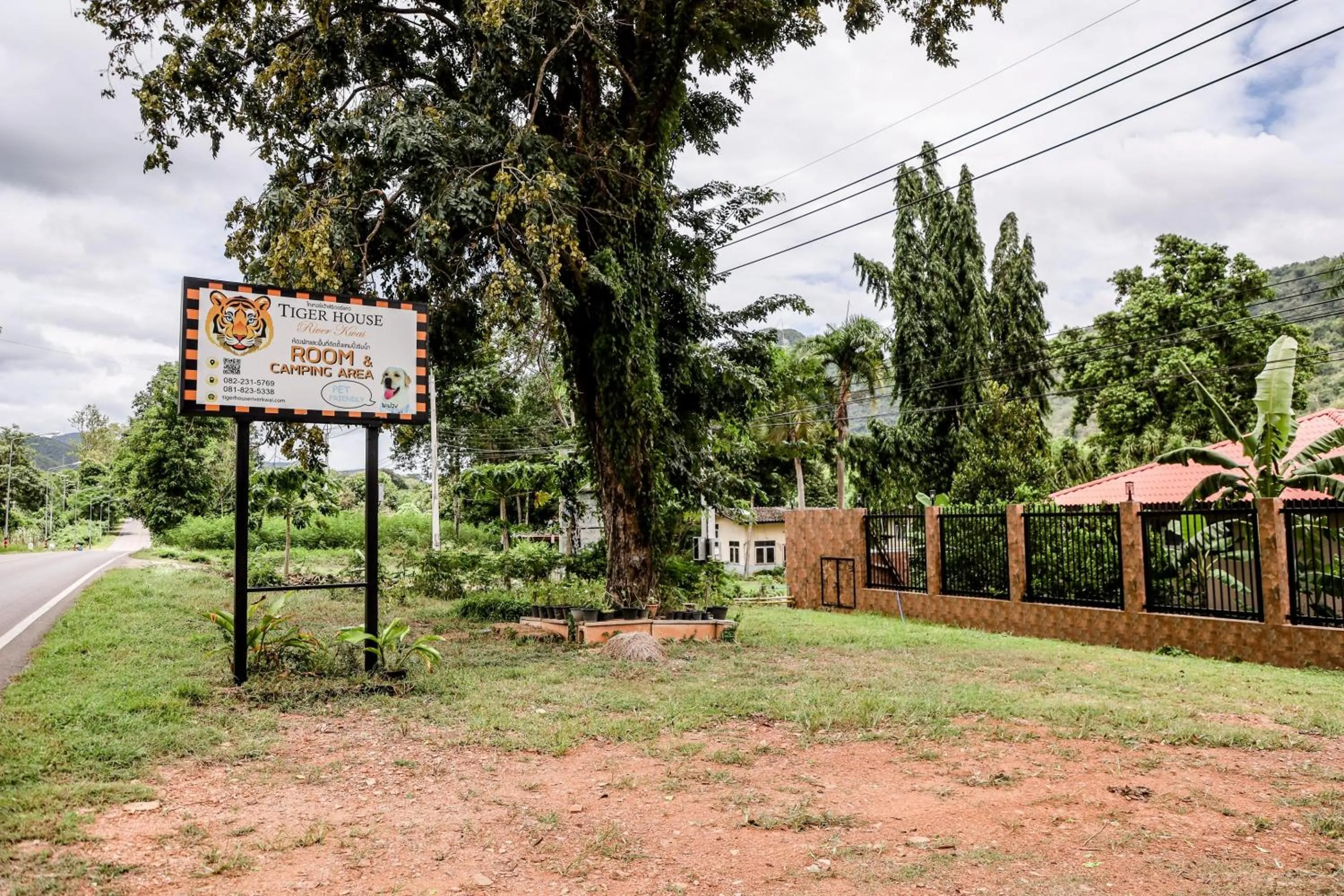 Natural landscape in Tiger House River Kwai