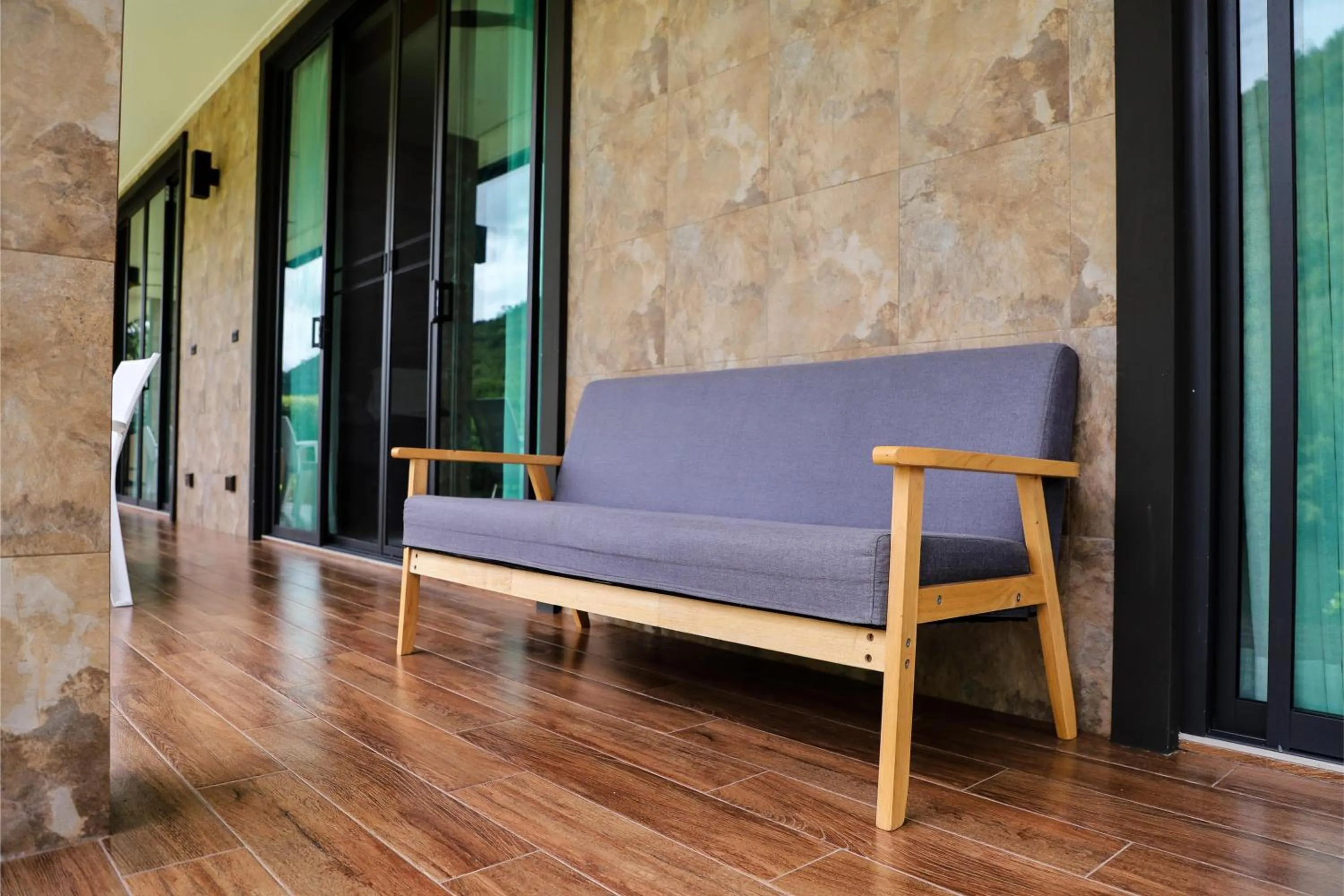Seating area in Tiger House River Kwai