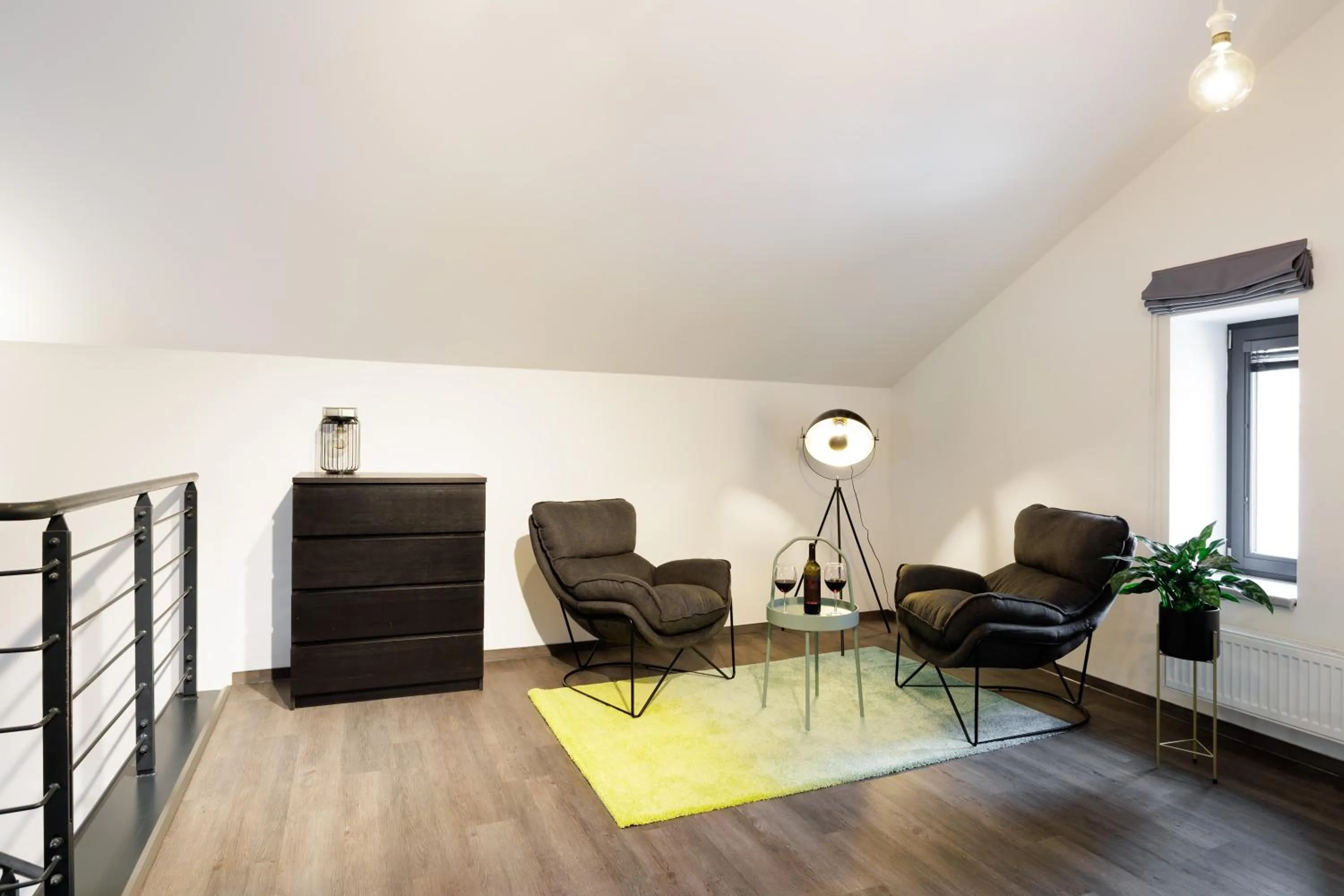 Living room in River Apartments