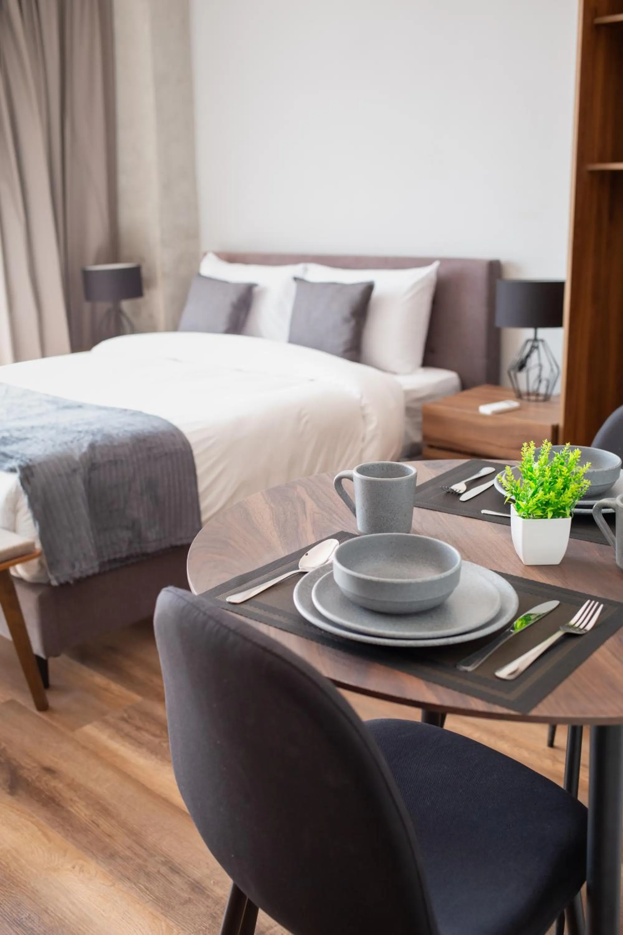 Bed in Suites del Carmen Consulado