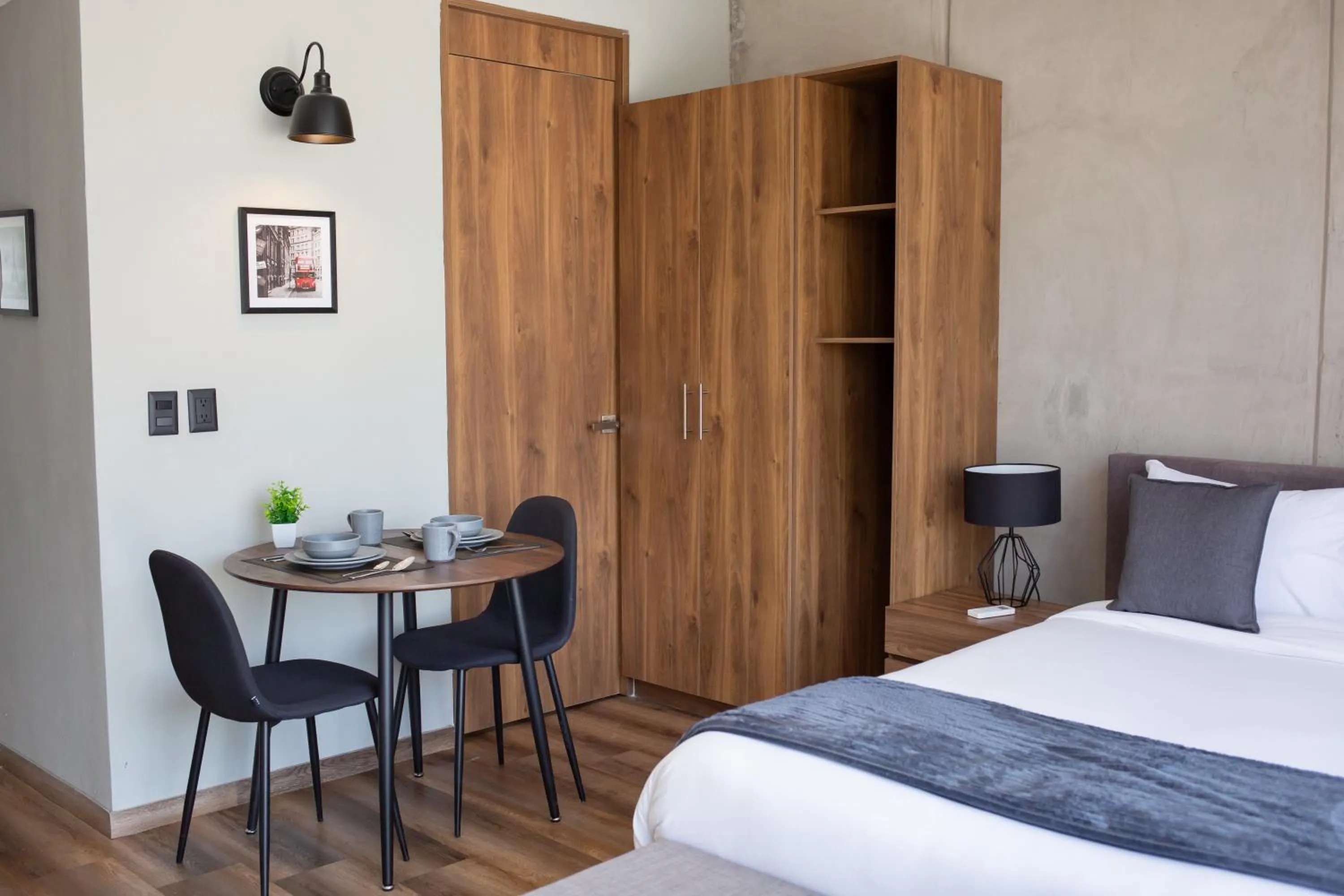 Bed in Suites del Carmen Consulado