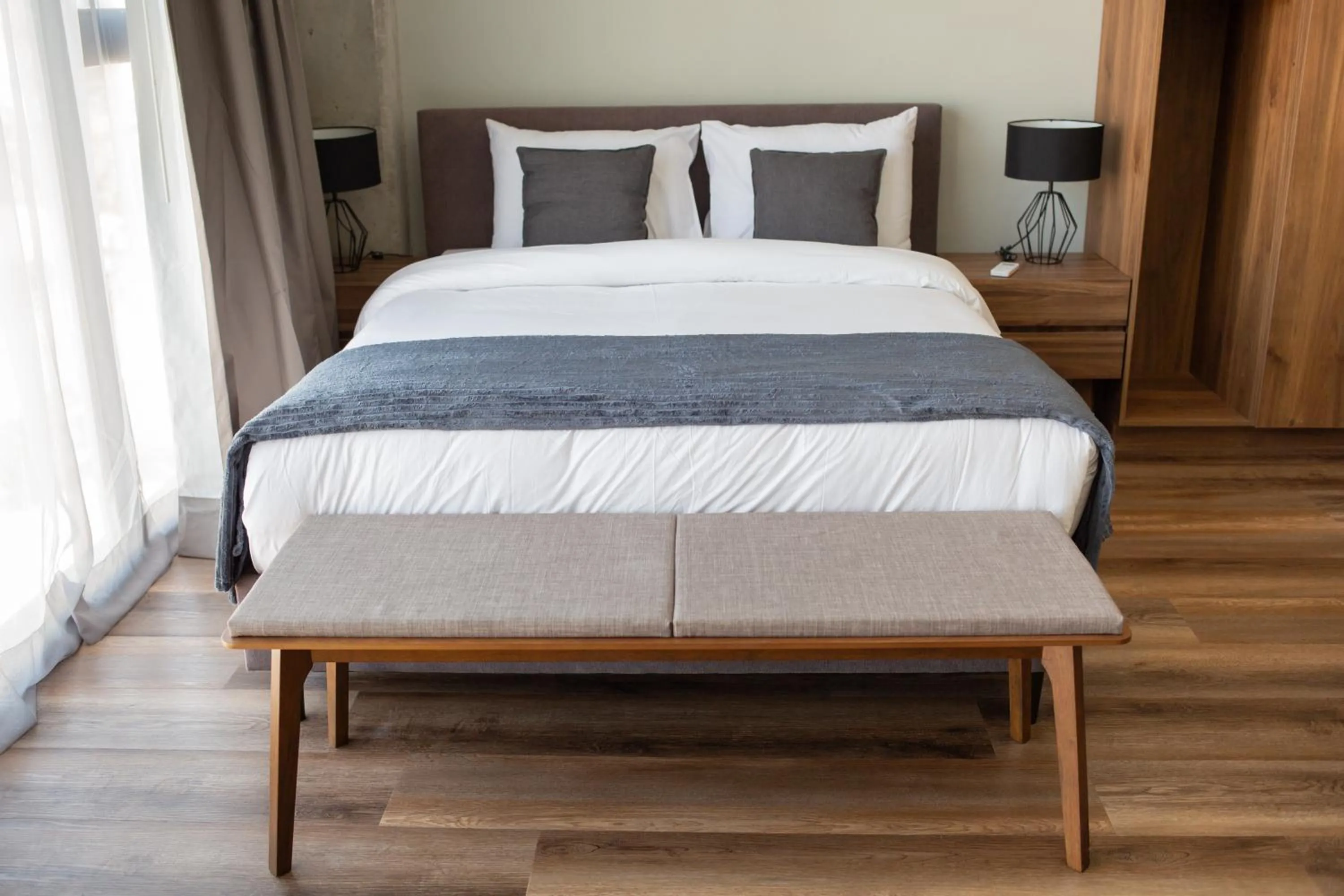 Bed in Suites del Carmen Consulado