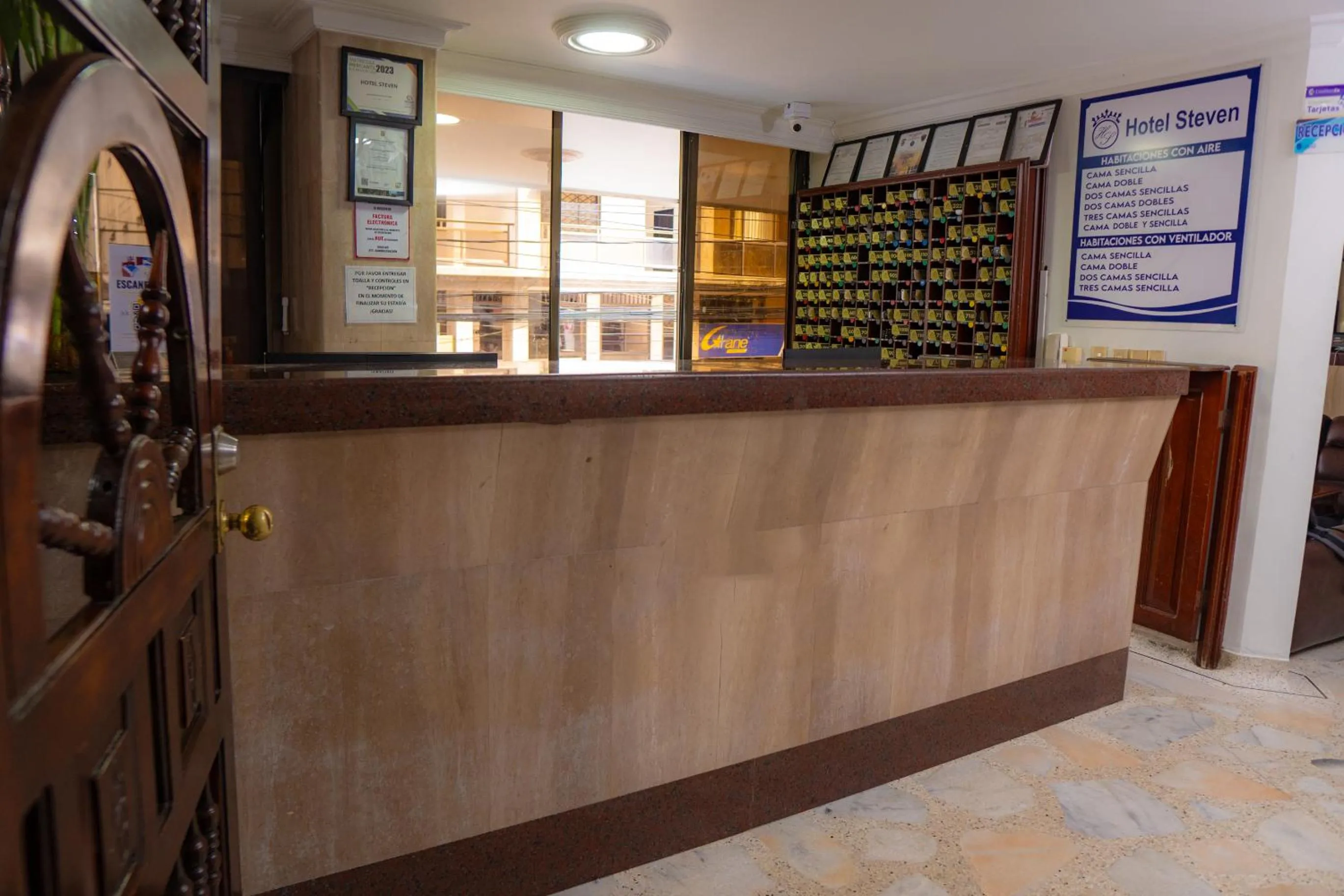 Lobby or reception in Hotel Steven