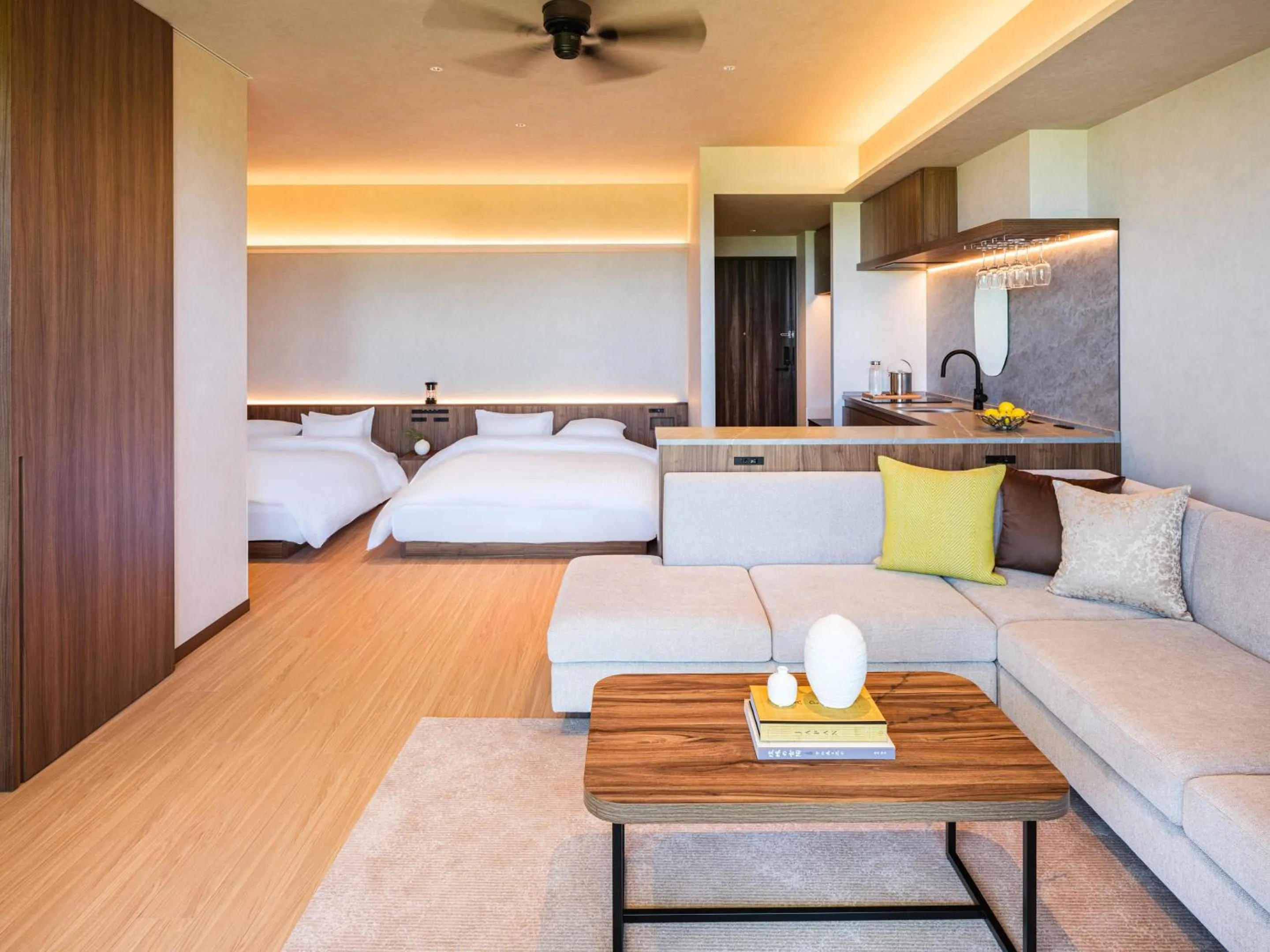 Bedroom, Bed in seven x seven ISHIGAKI