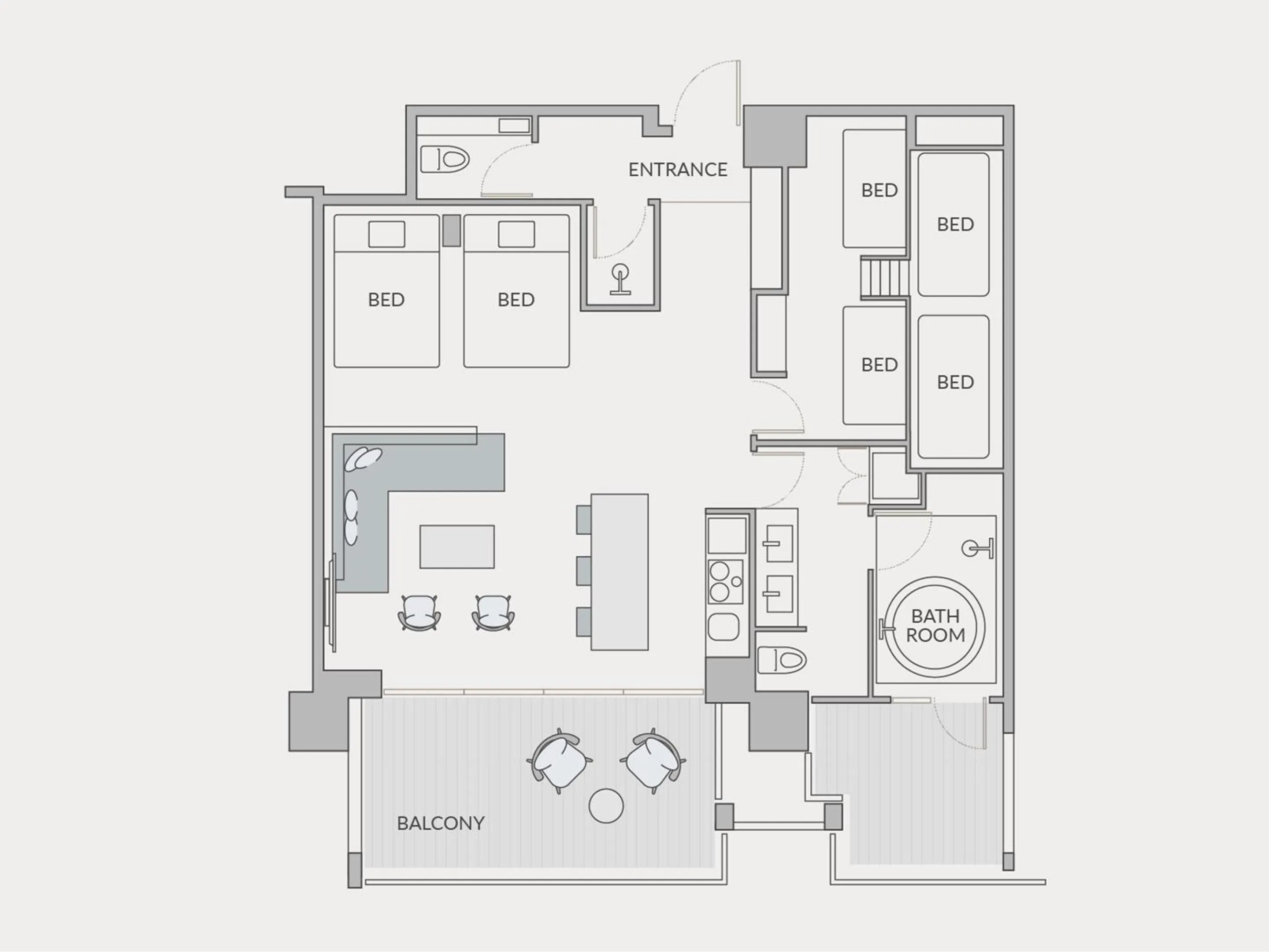 Floor plan in seven x seven ISHIGAKI