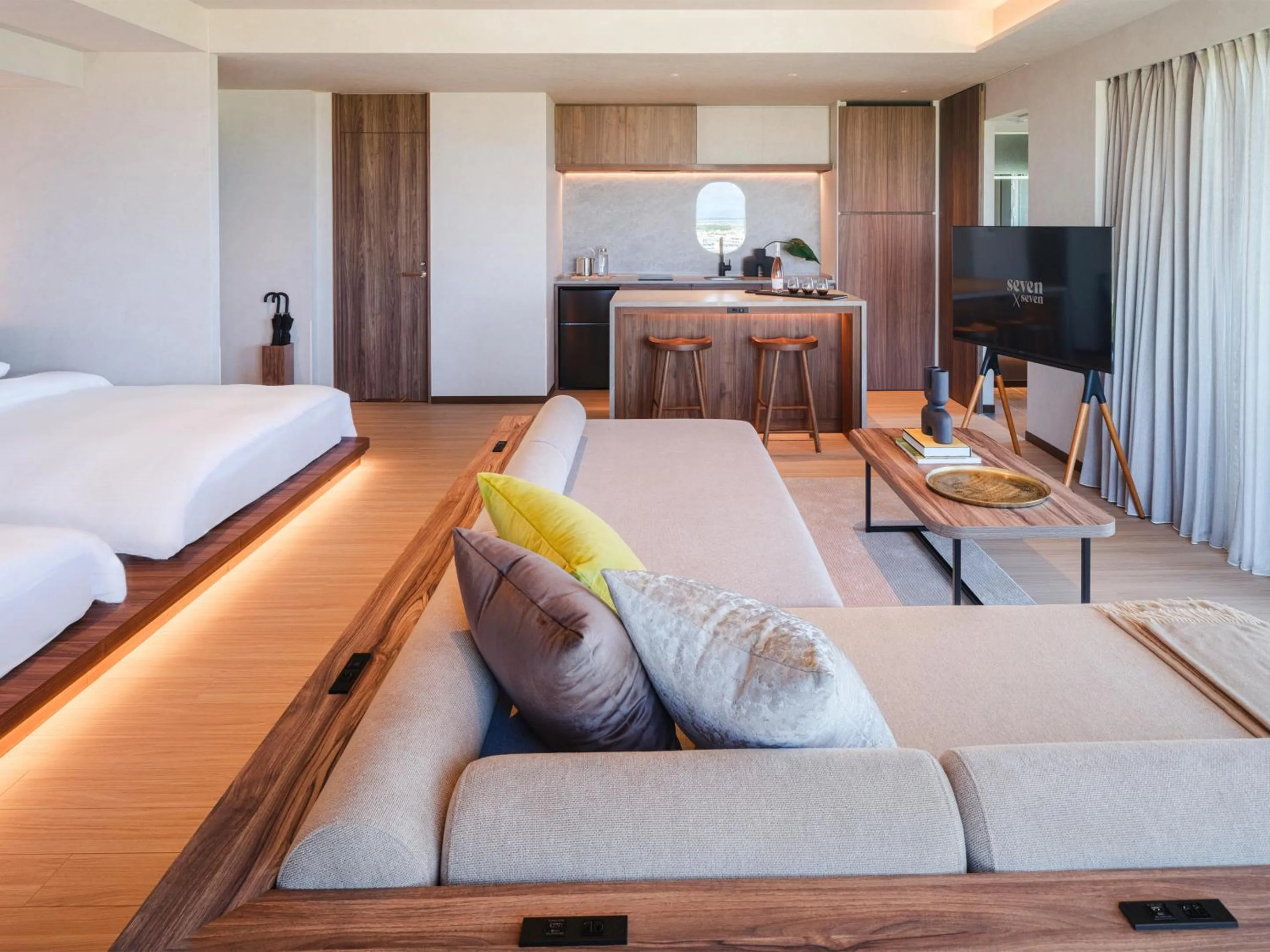 Photo of the whole room, Bed in seven x seven ISHIGAKI