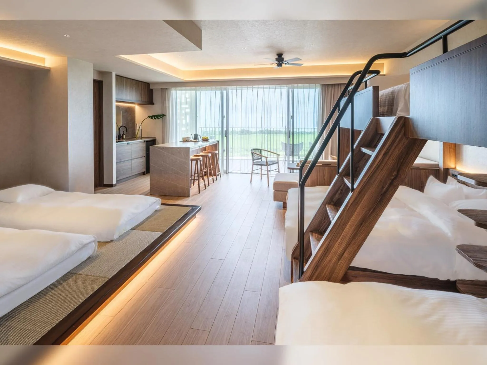 Bedroom, Bed in seven x seven ISHIGAKI