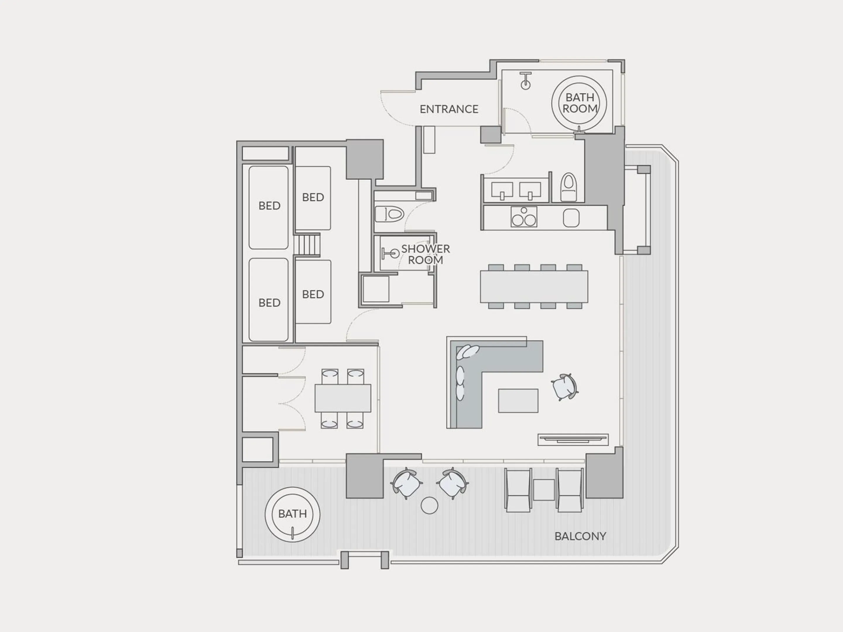 Floor plan in seven x seven ISHIGAKI