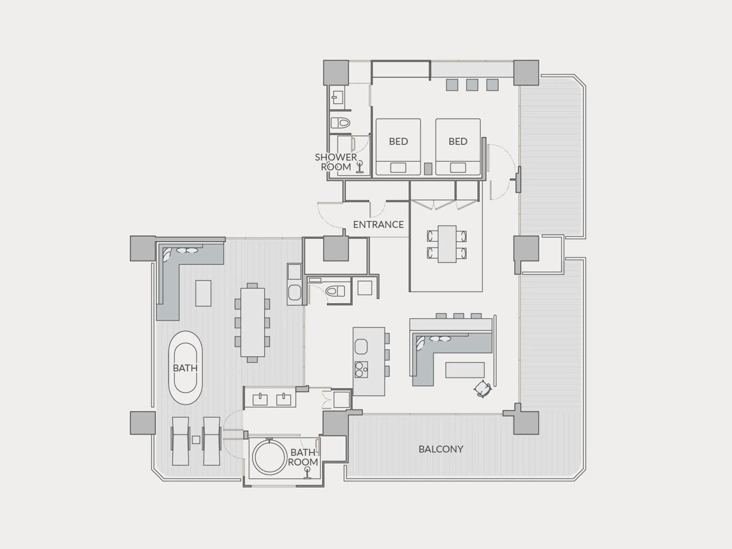 Floor plan in seven x seven ISHIGAKI