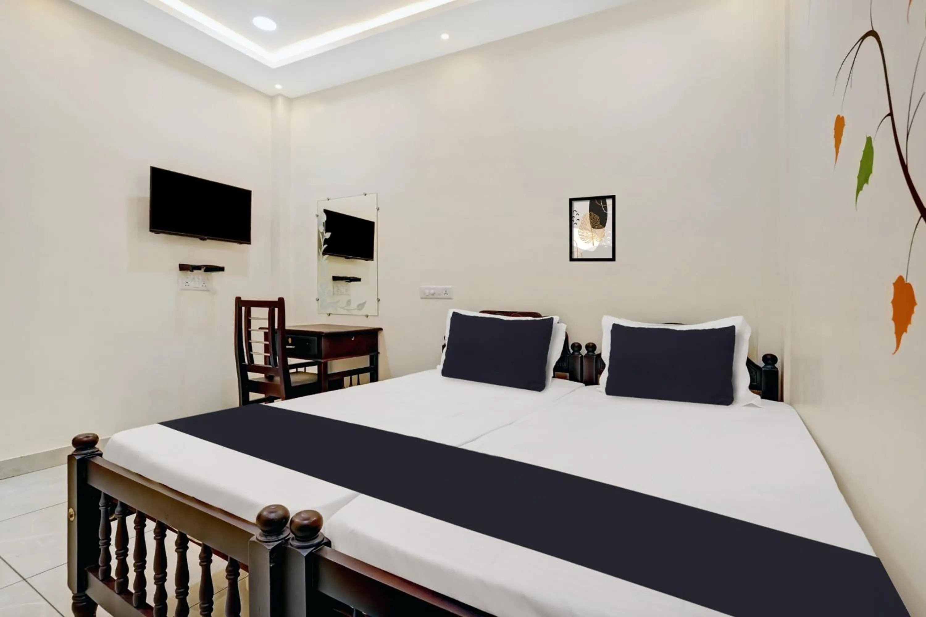 Bedroom, Bed in Hotel O PULARI BACKWATER & ROOMS