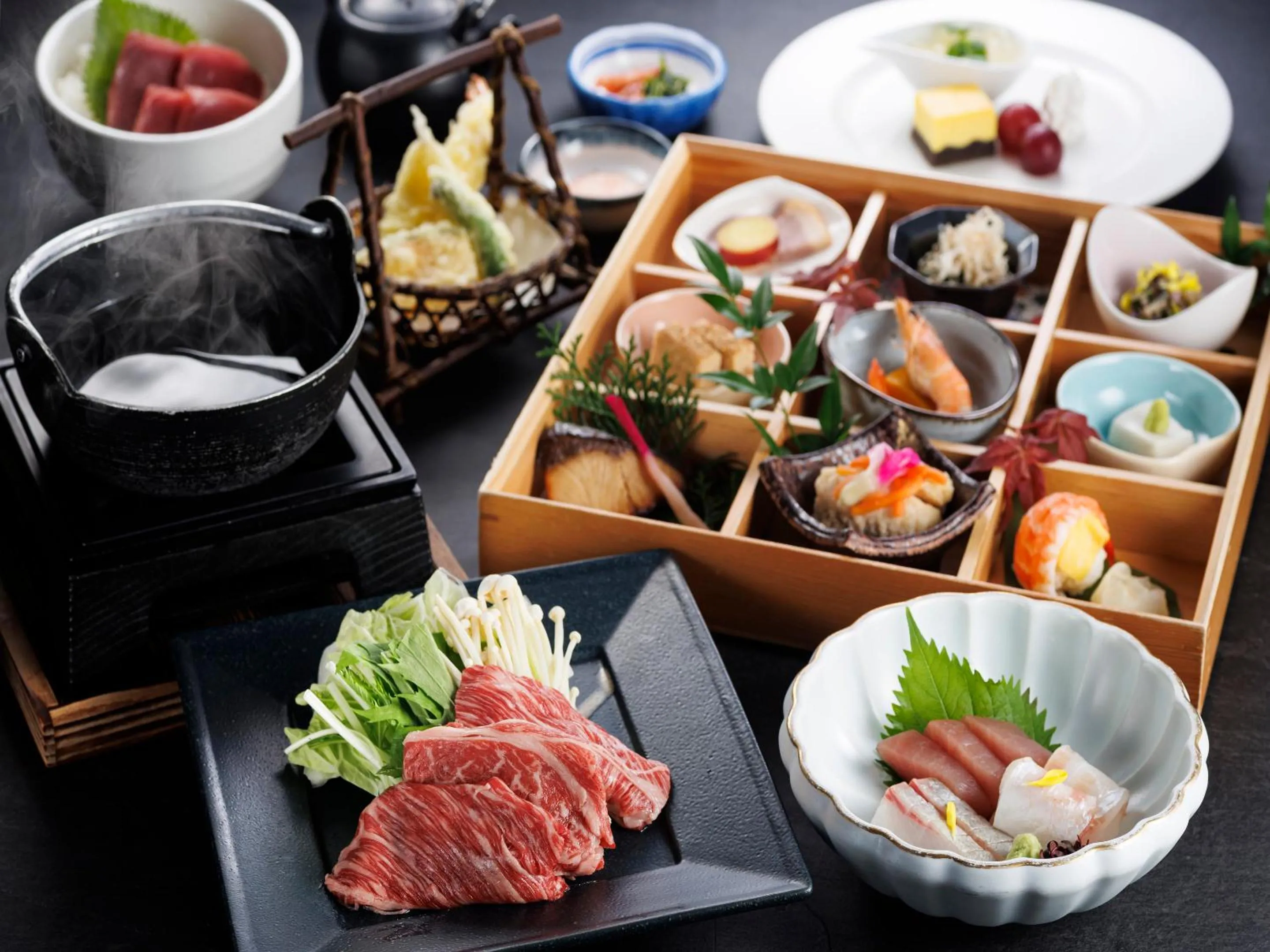 Dinner in Nanki Shirahama Wan Wan Paradise Hotel