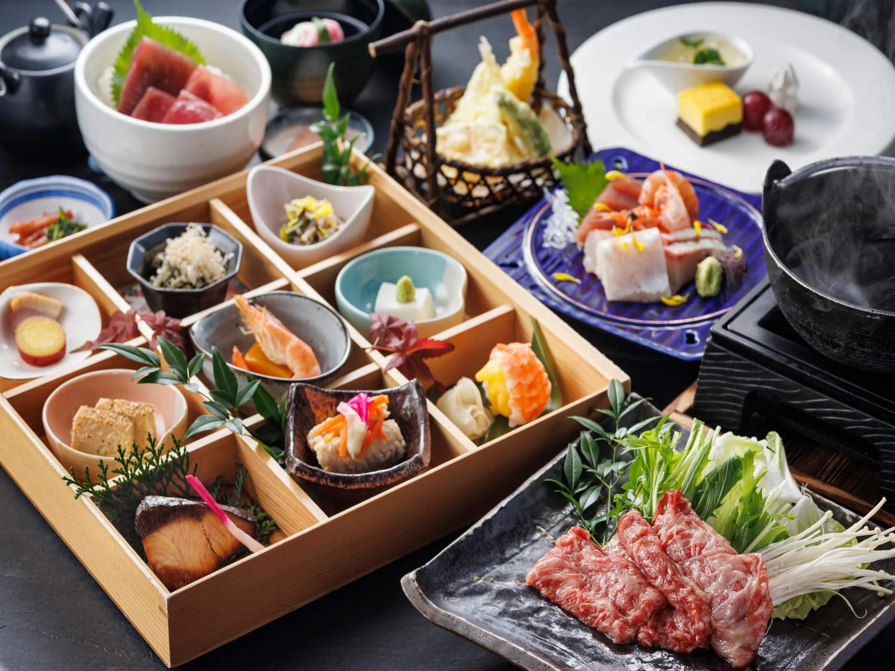 Dinner in Nanki Shirahama Wan Wan Paradise Hotel