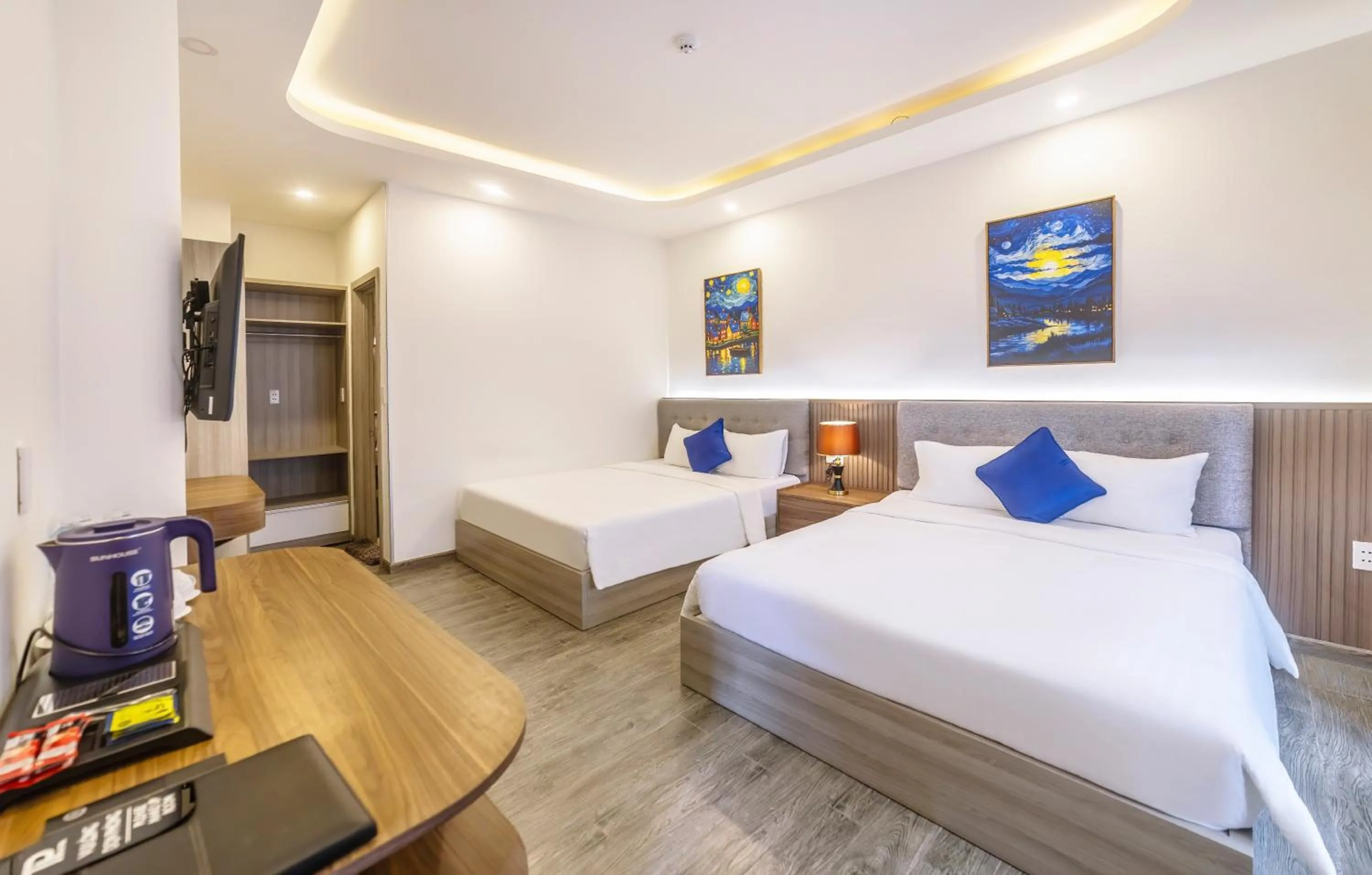 Bed in TP Dalat Hotel