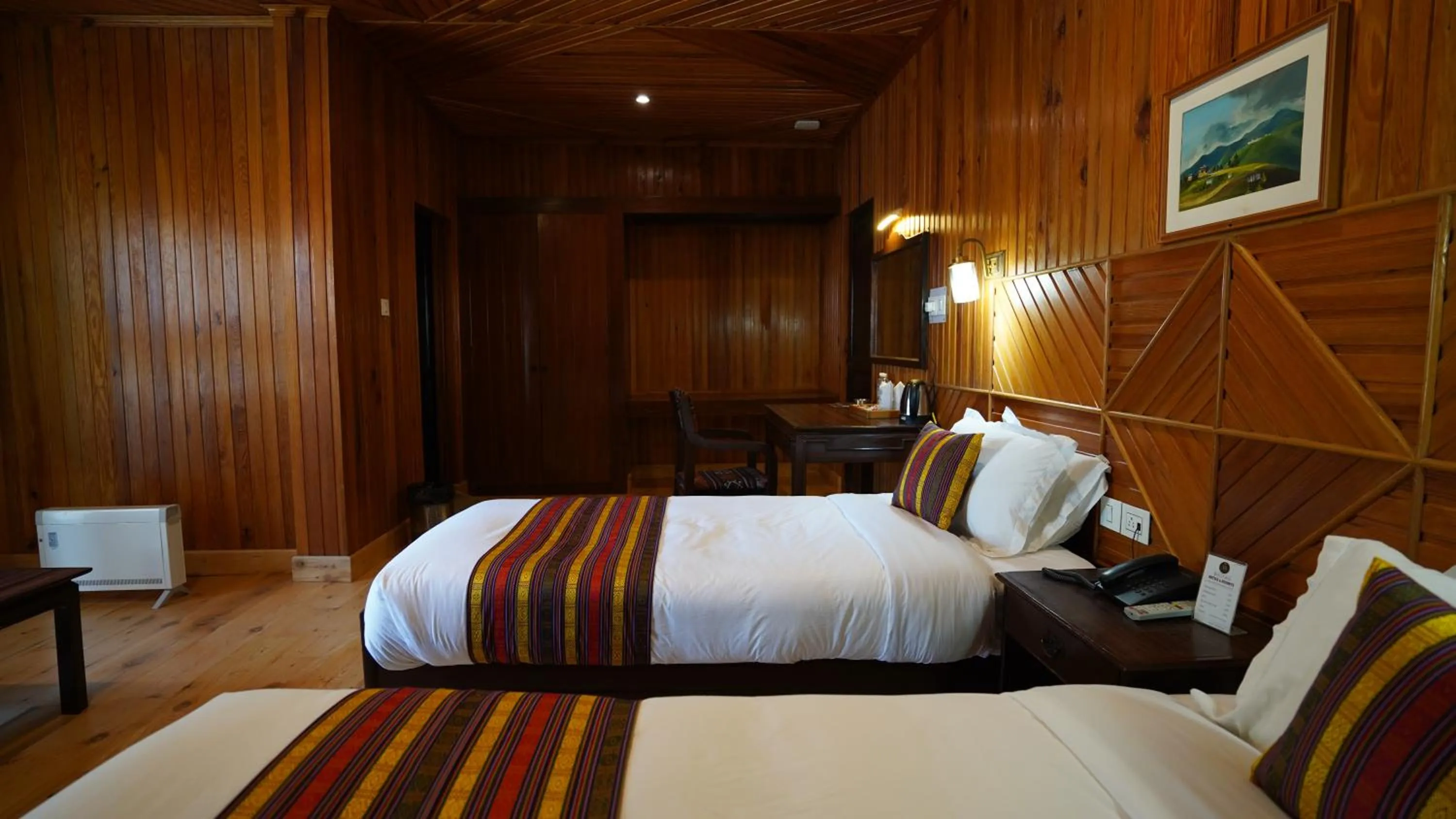 Bed in Hotel Olathang