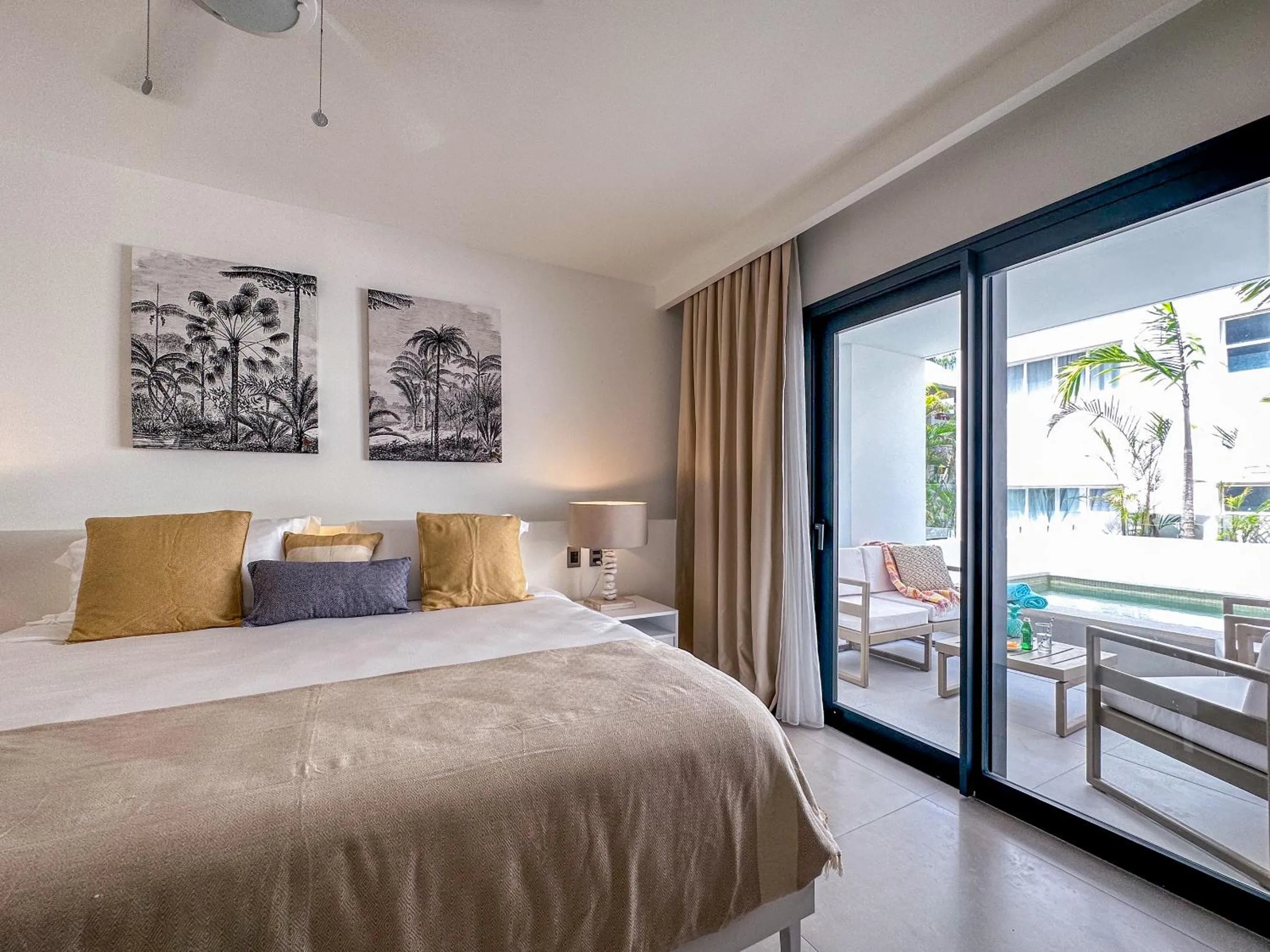 Bed in Beach Homes Punta Cana