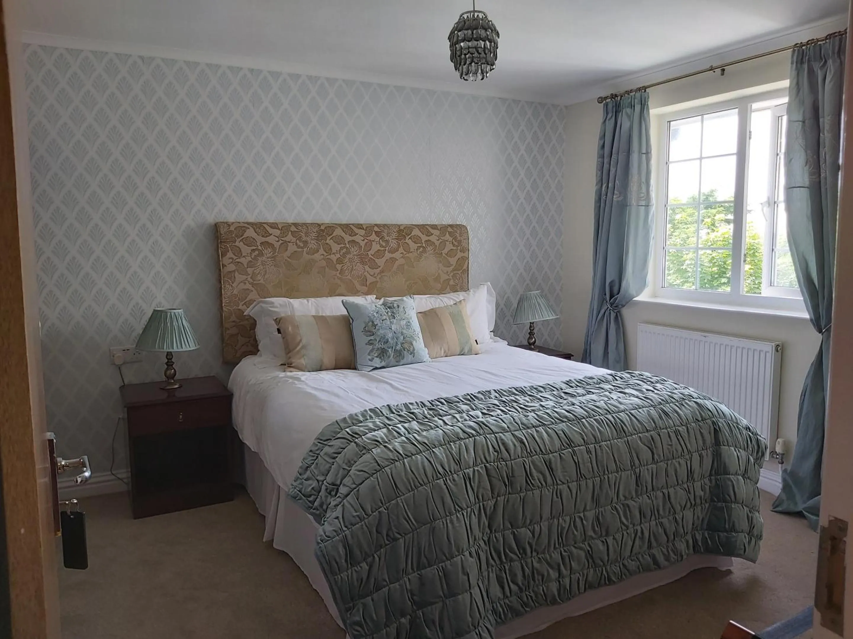 Bedroom, Bed in Porth Lodge