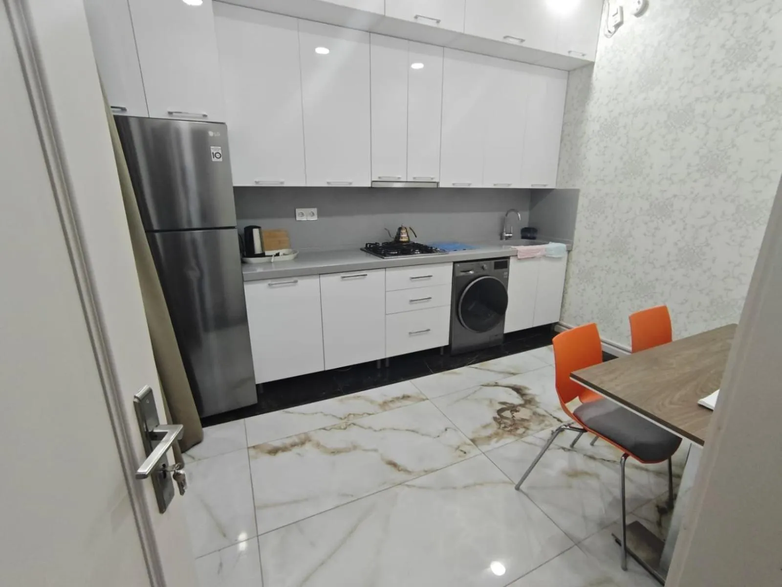 kitchen in Gabala Bless Hotel Cottage