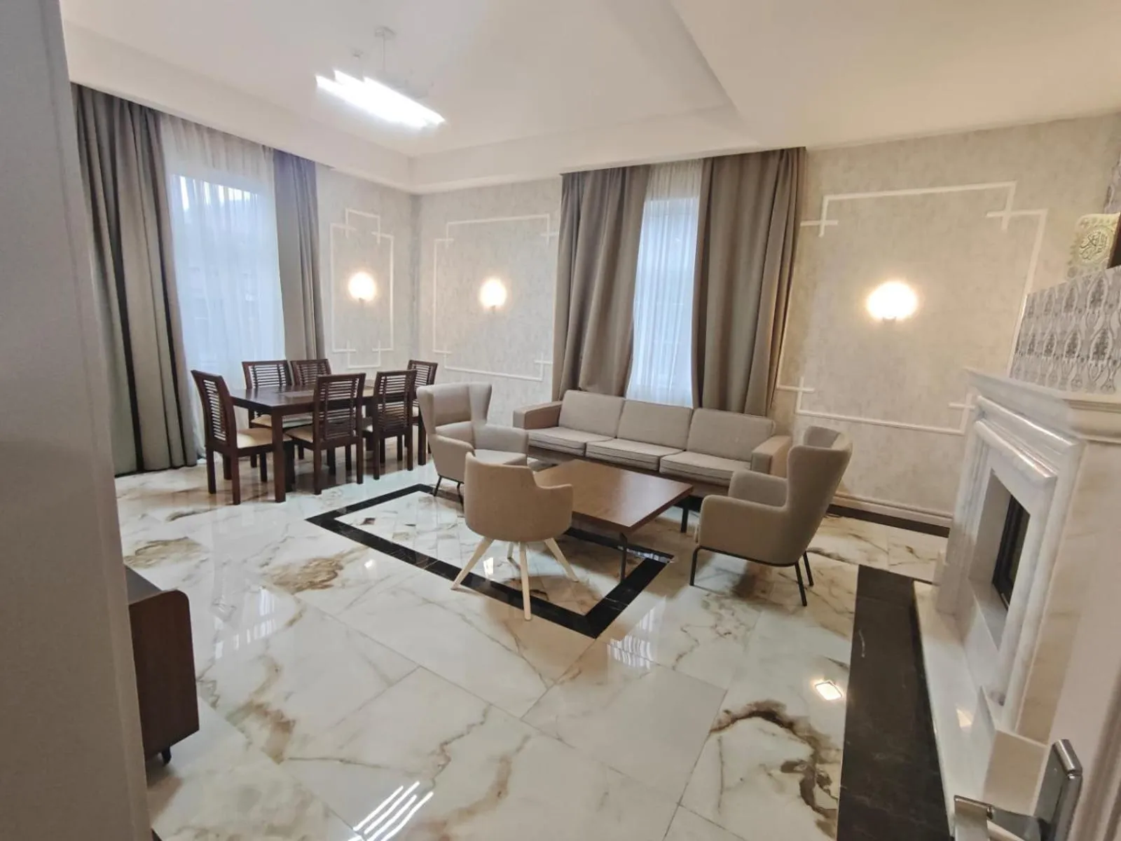 Living room in Gabala Bless Hotel Cottage