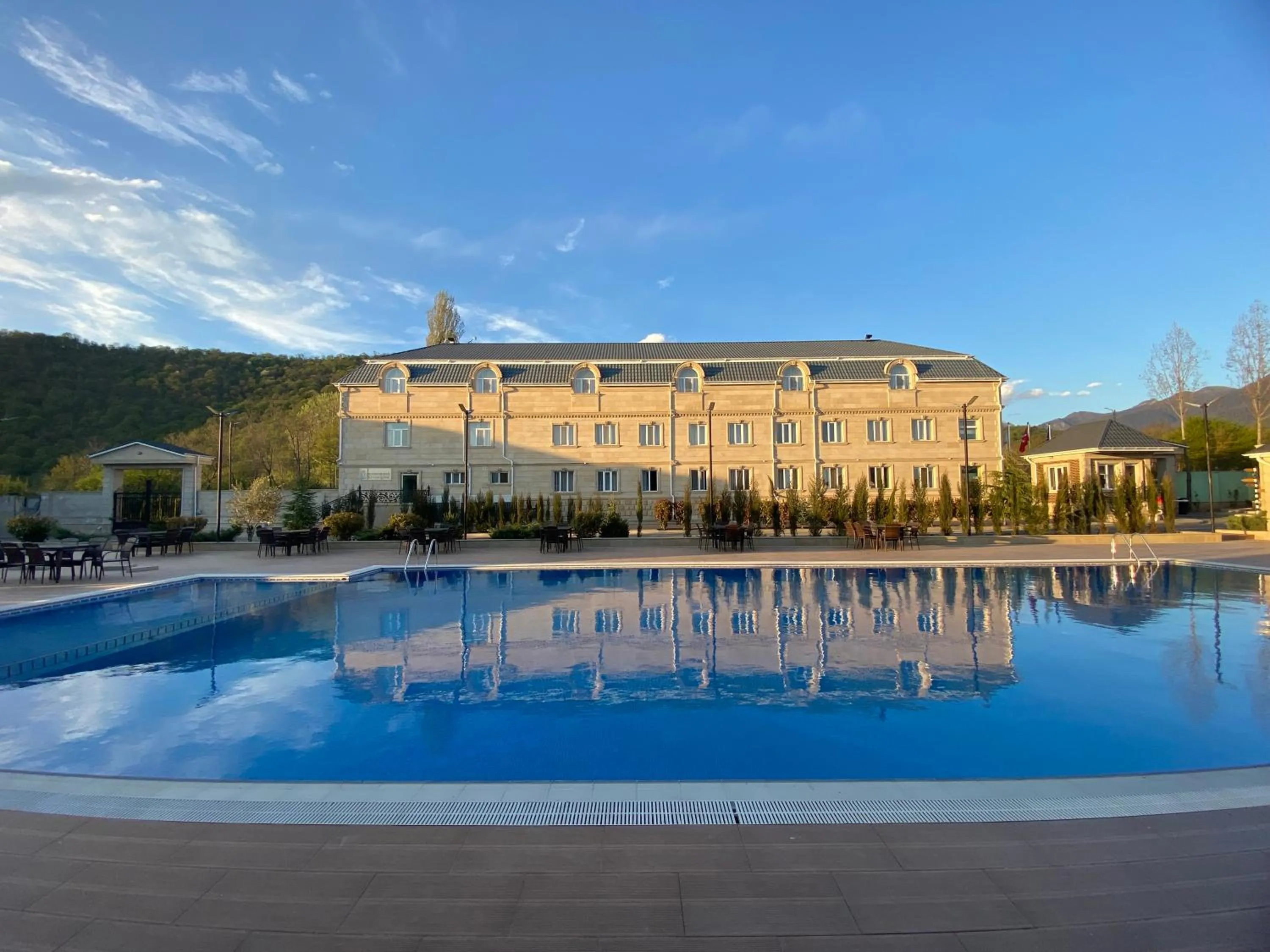 Property building in Gabala Bless Hotel Cottage