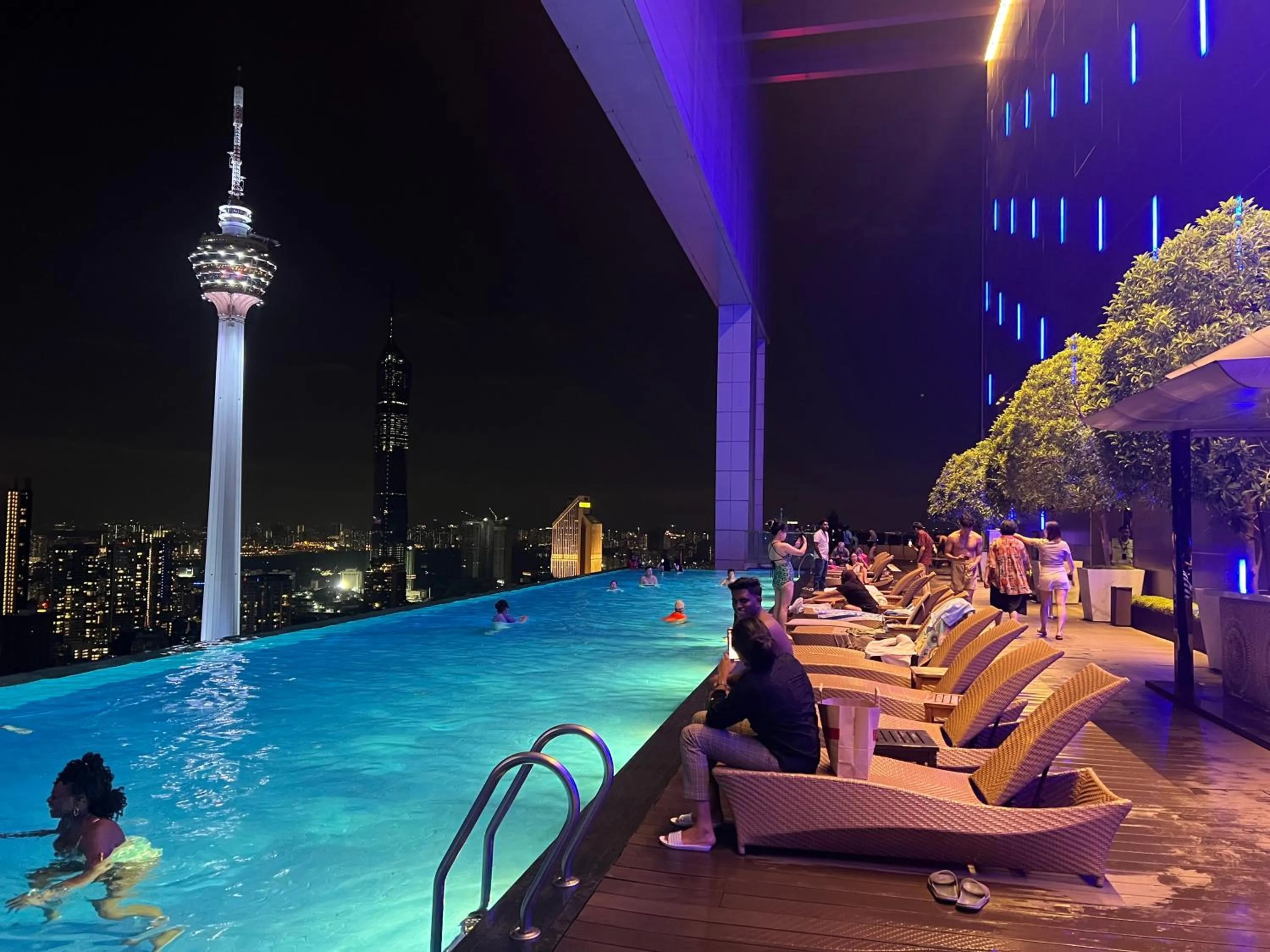 Pool view in De Sky Platinum Suites KLCC Kuala Lumpur