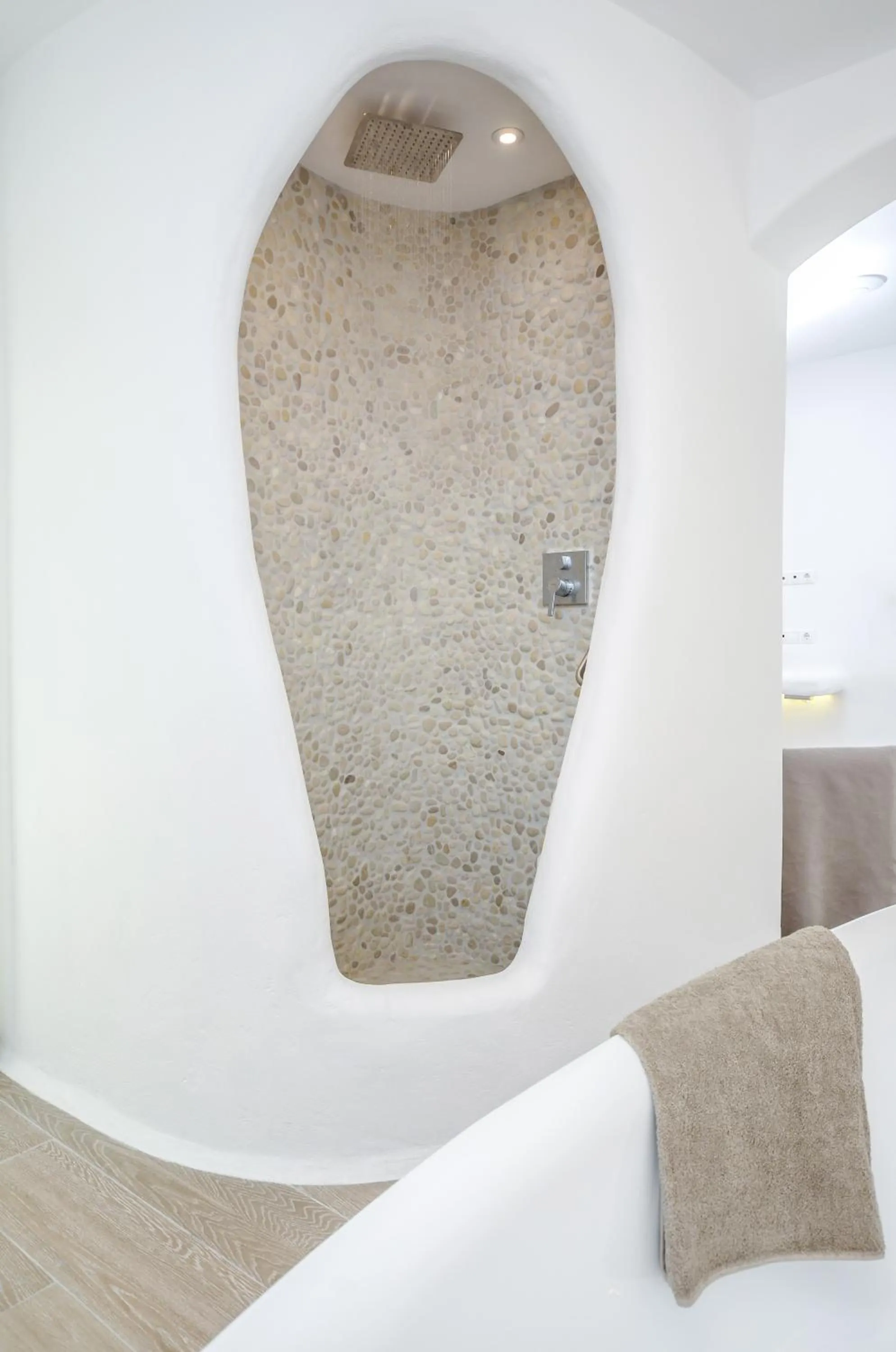 Shower, Bed in Cyano Suites