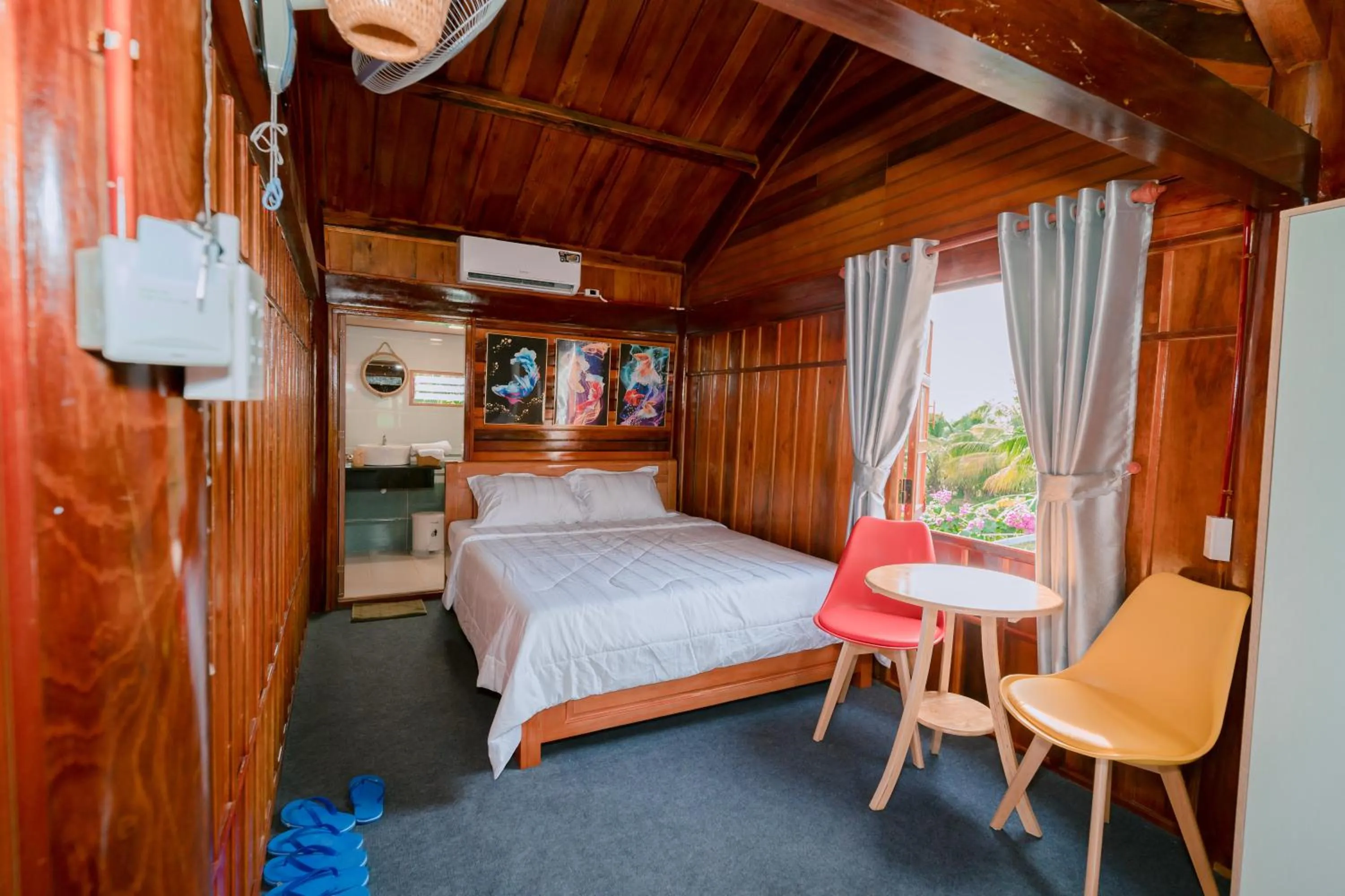 Bed in Wooden Homestay LAGI