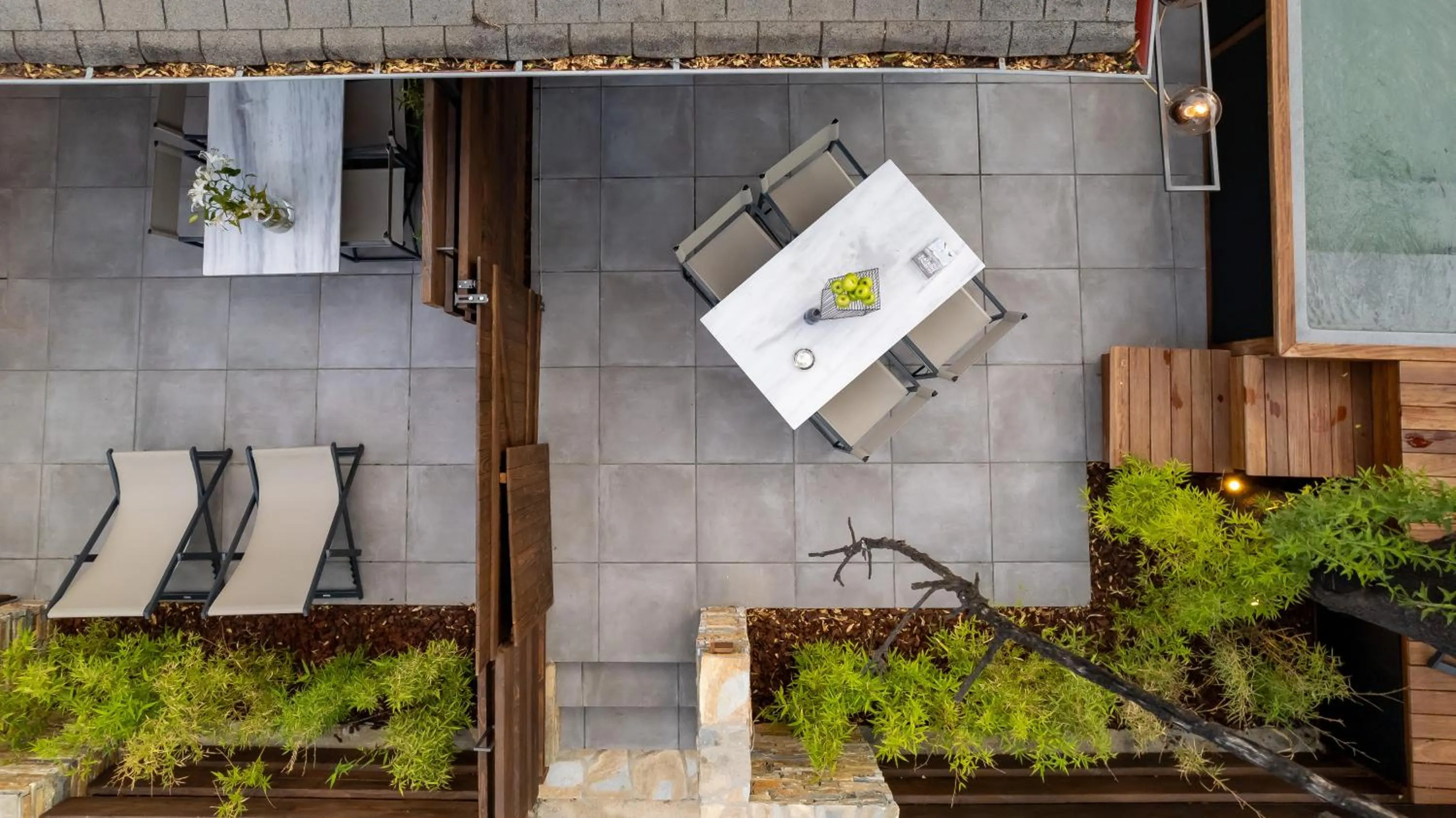 Patio in Sylvia Camping & Luxury Suites, Panel Hospitality Homes & Villas