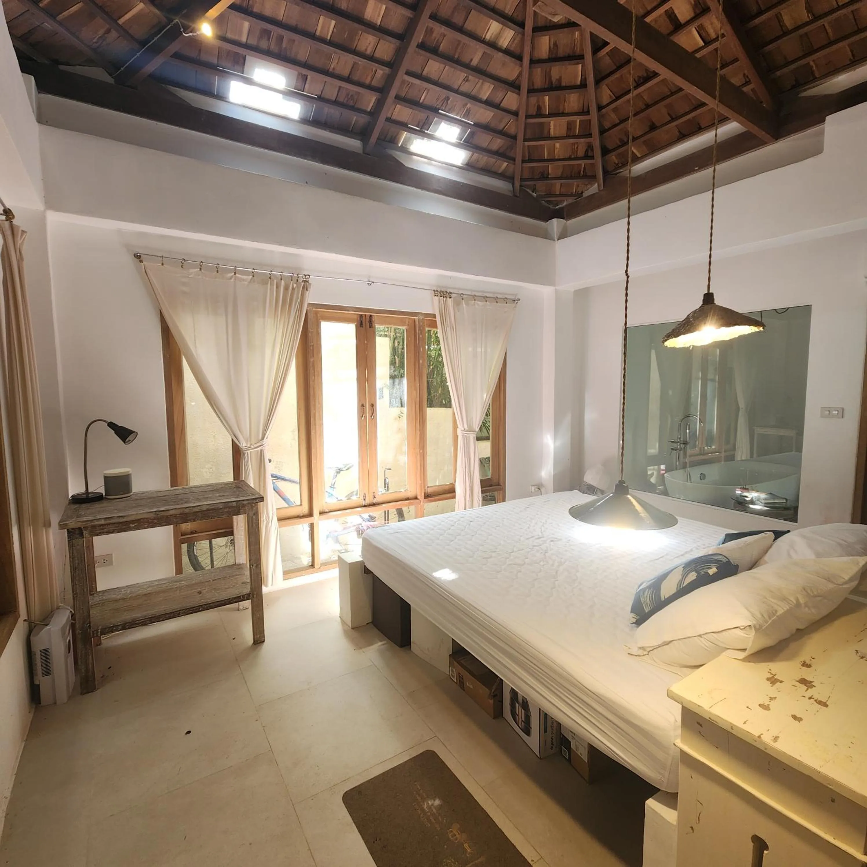 Bed in The Hip House Villa Phuket