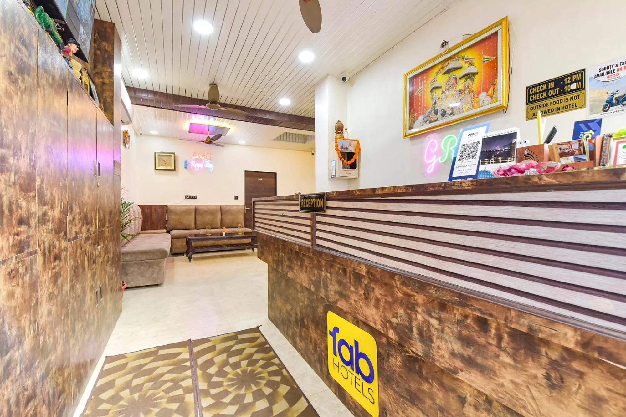 Lobby or reception in FabHotel Govindam Royal Stay