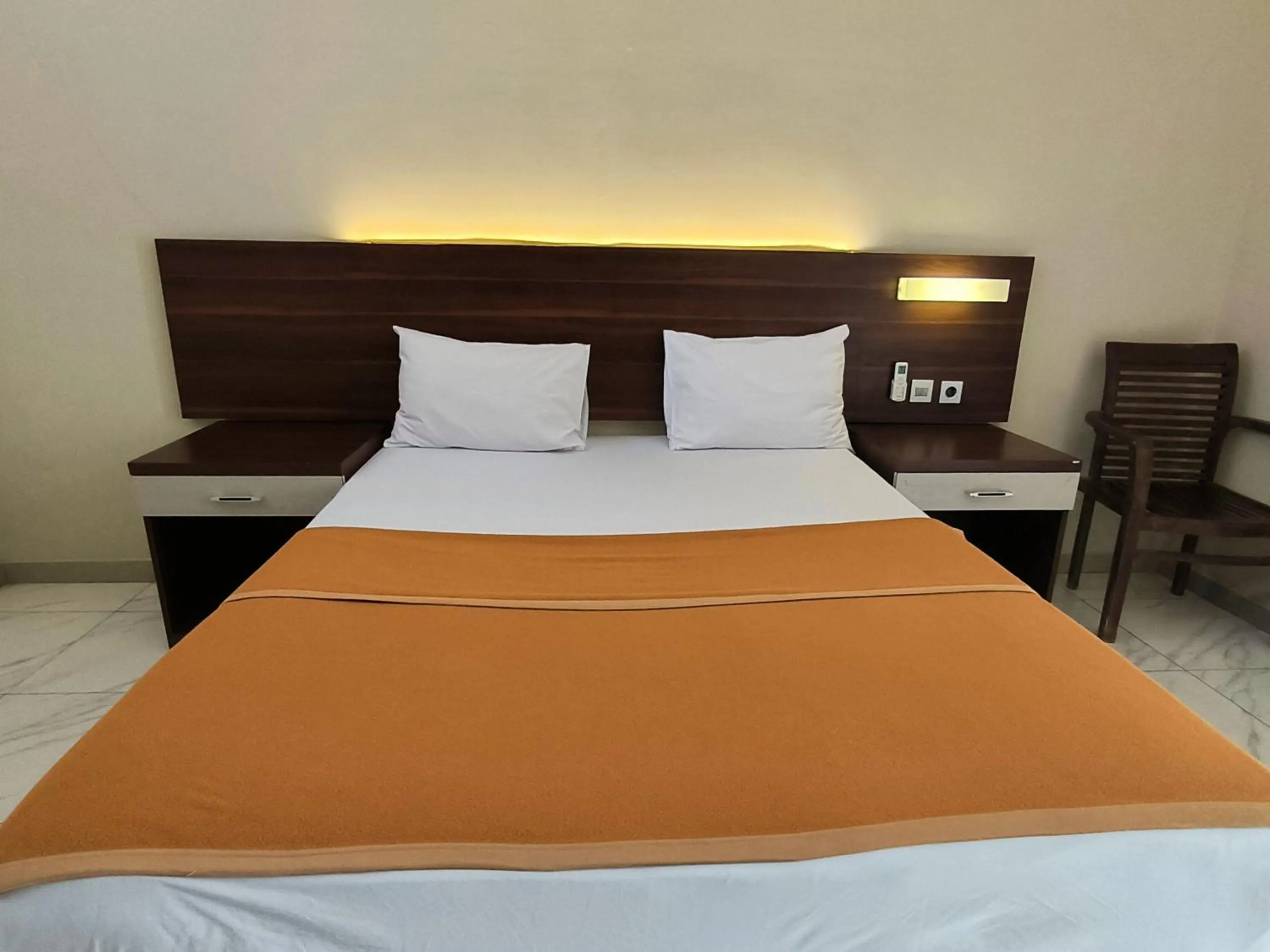 Bed in New Bandengan Beach Hotel