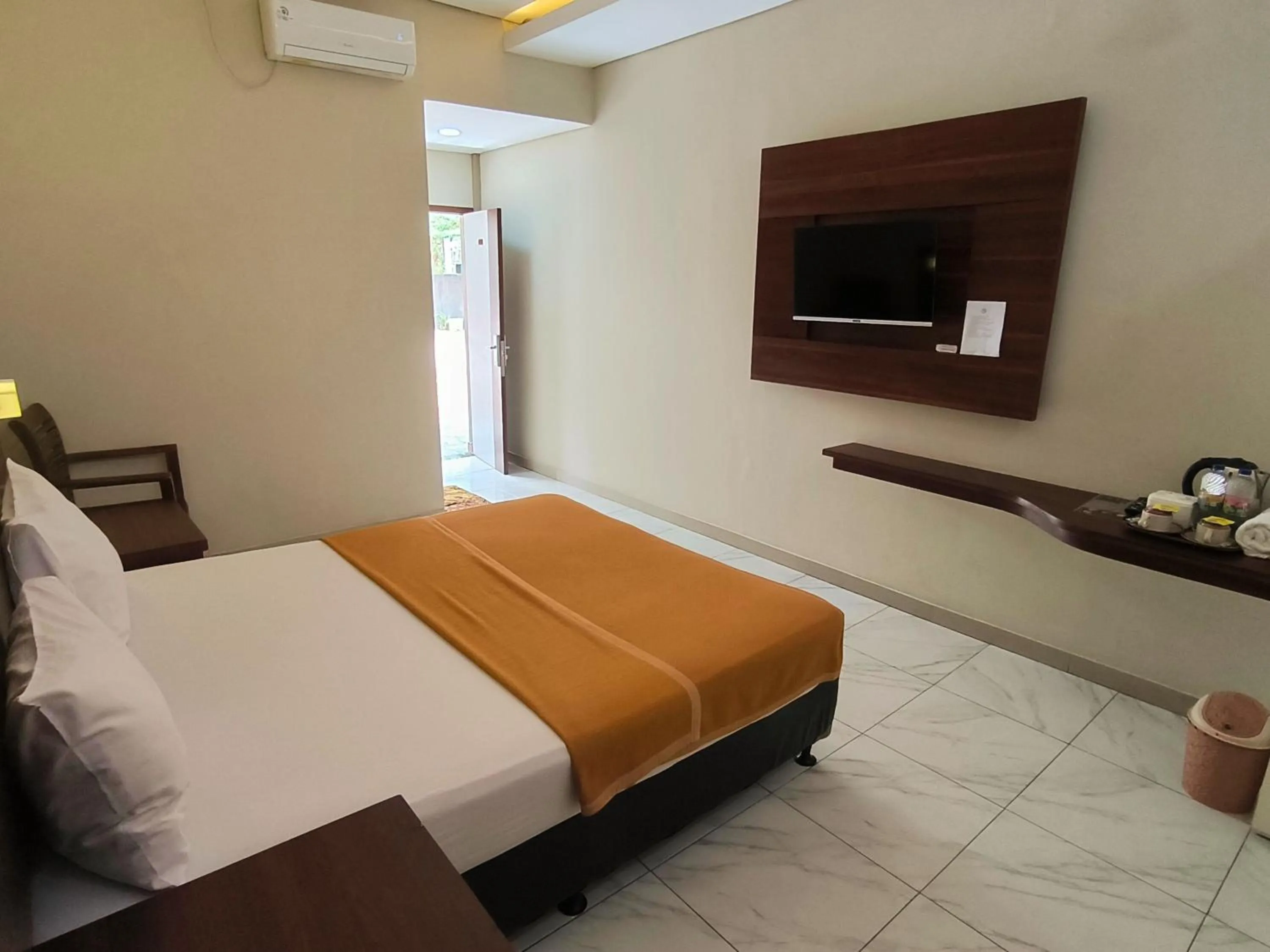 Bed in New Bandengan Beach Hotel