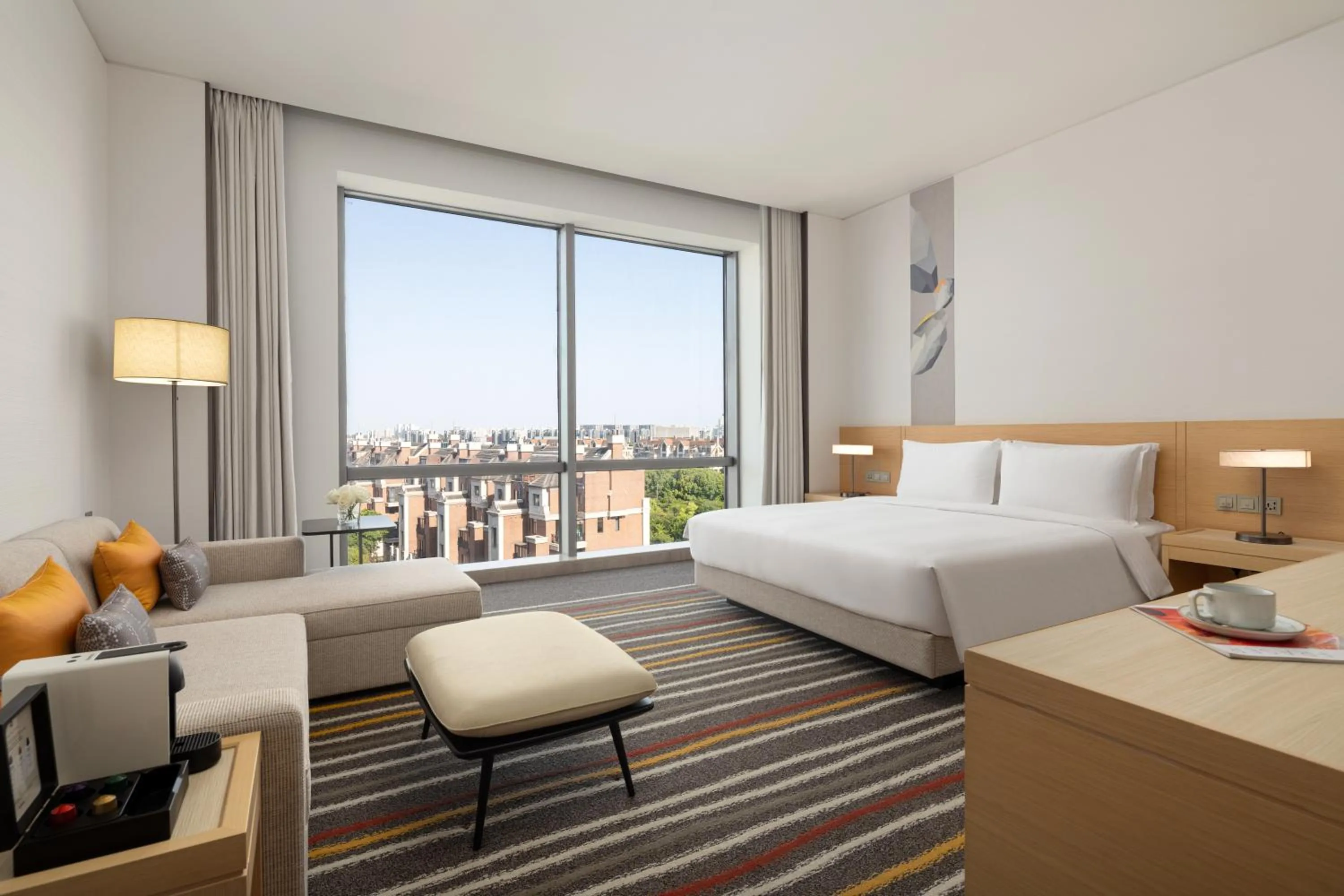 Bedroom, Bed in Fraser Place Wujiaochang Shanghai City Center