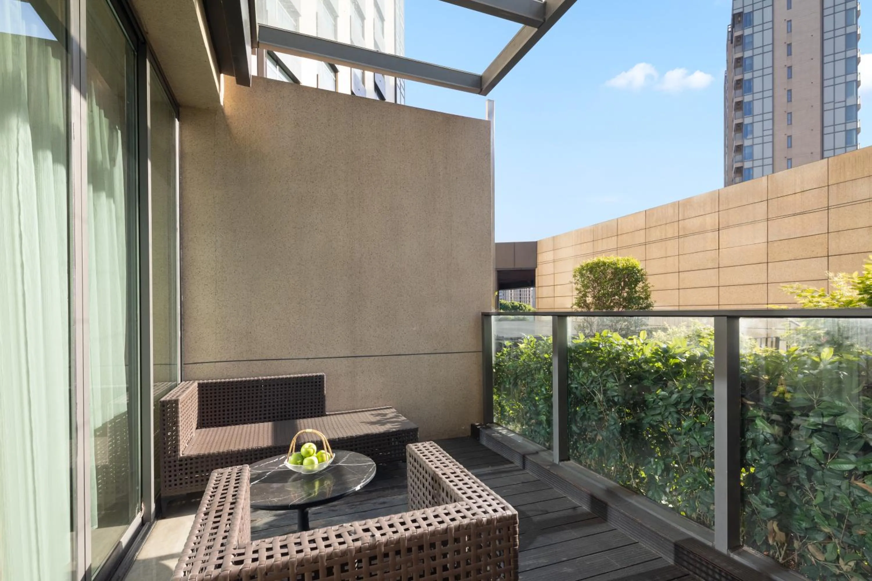 Balcony/Terrace in Fraser Place Wujiaochang Shanghai City Center