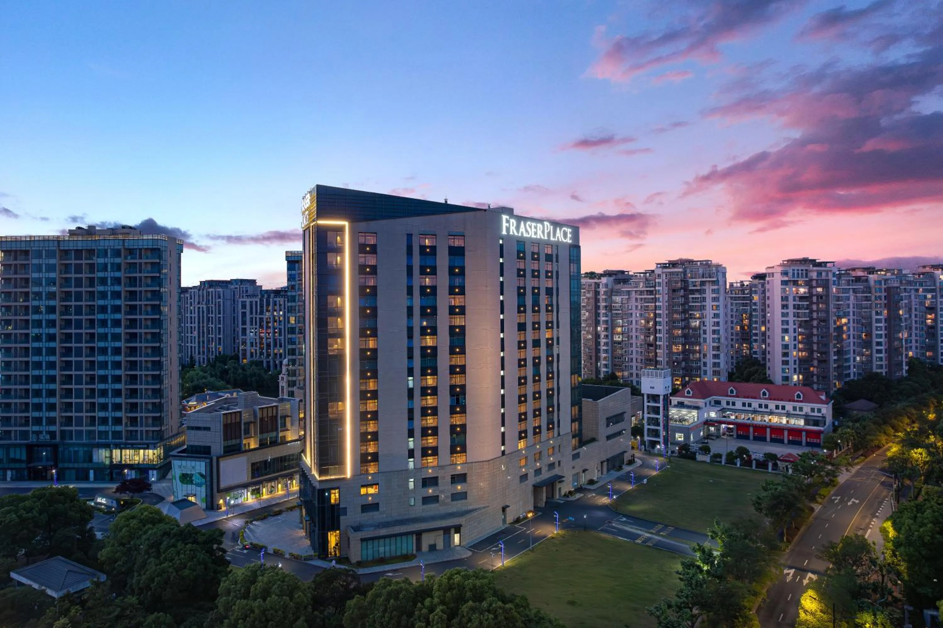 Property building in Fraser Place Wujiaochang Shanghai City Center