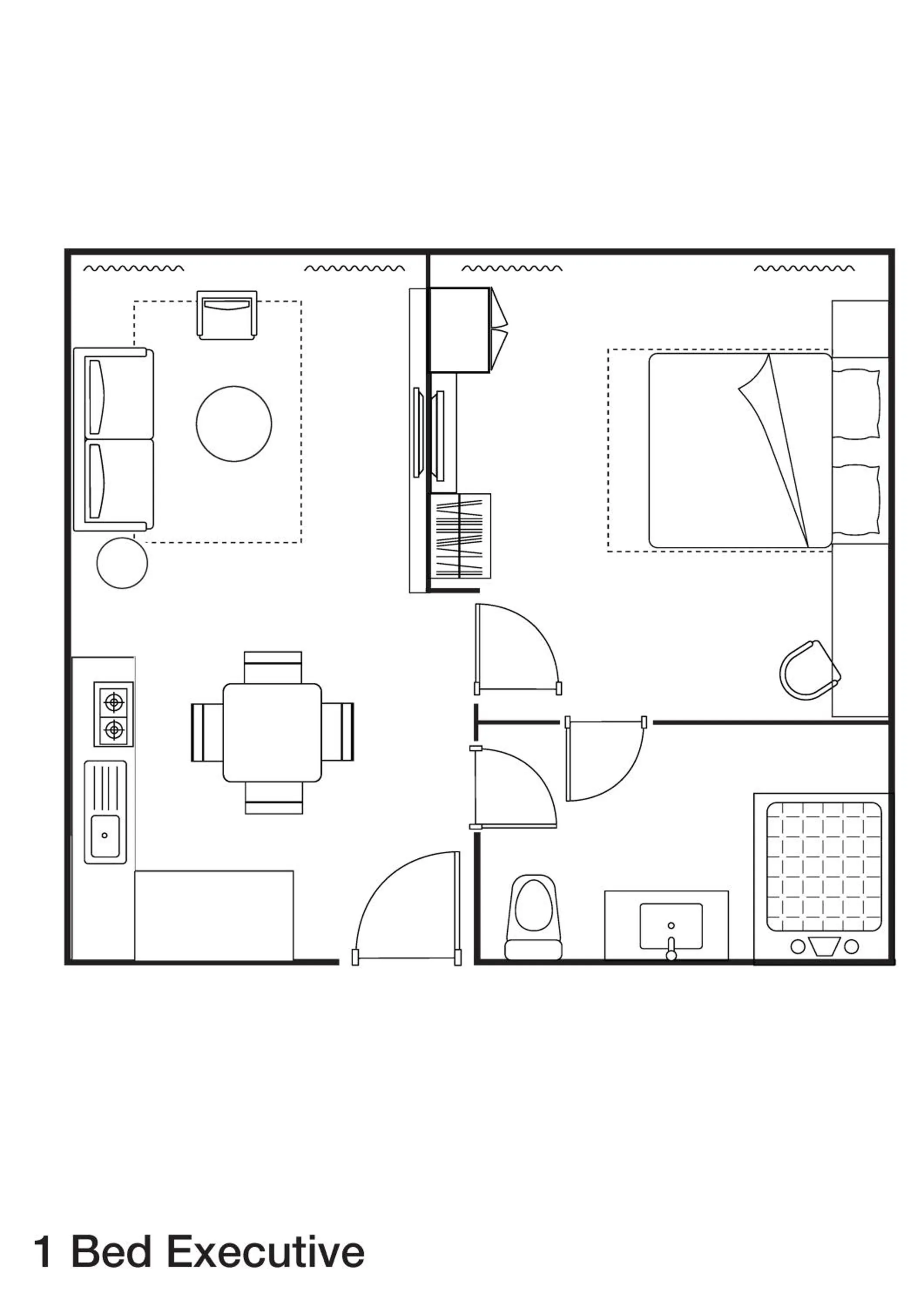 Floor plan in Somerset Kencana Jakarta