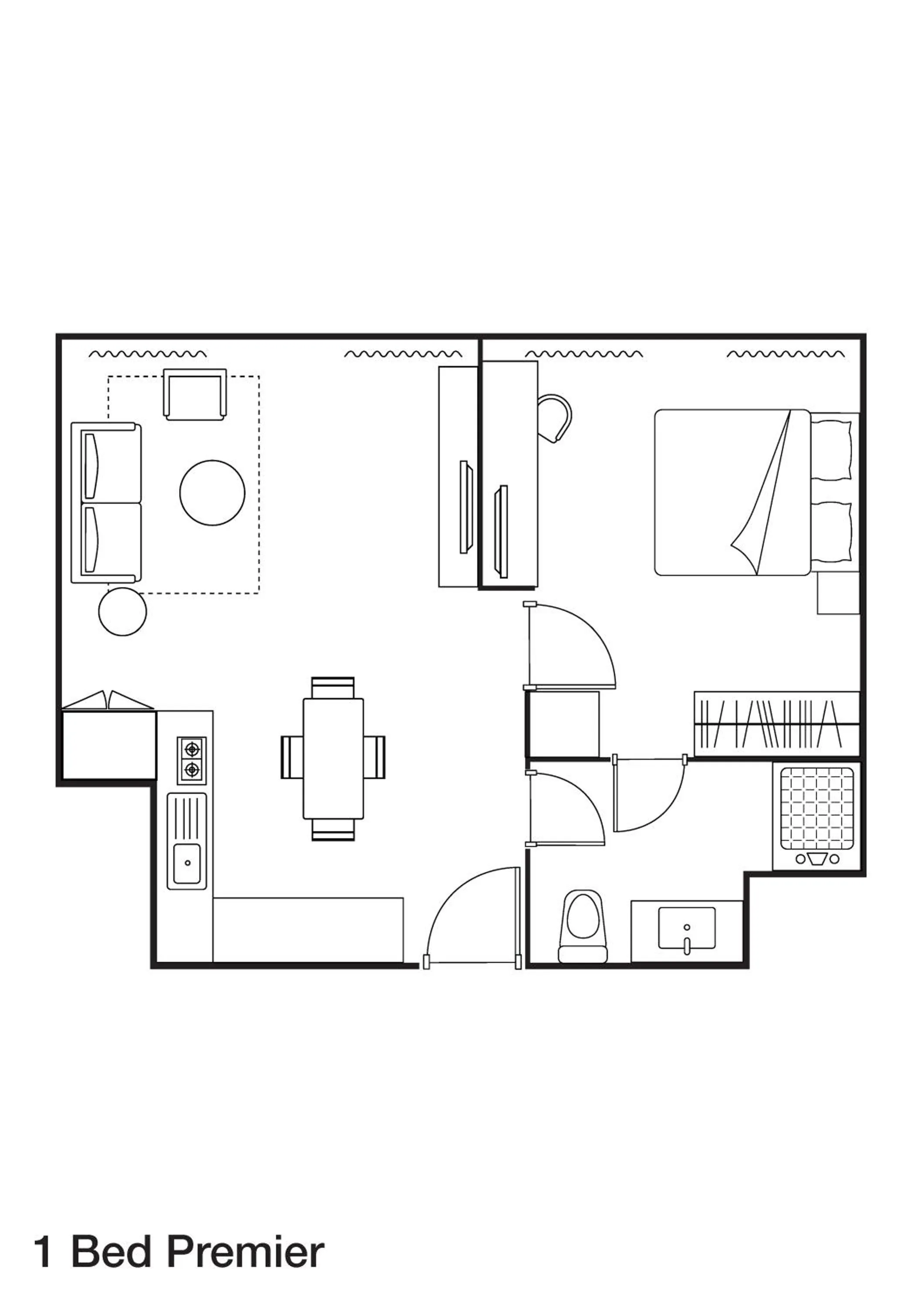 Floor plan in Somerset Kencana Jakarta