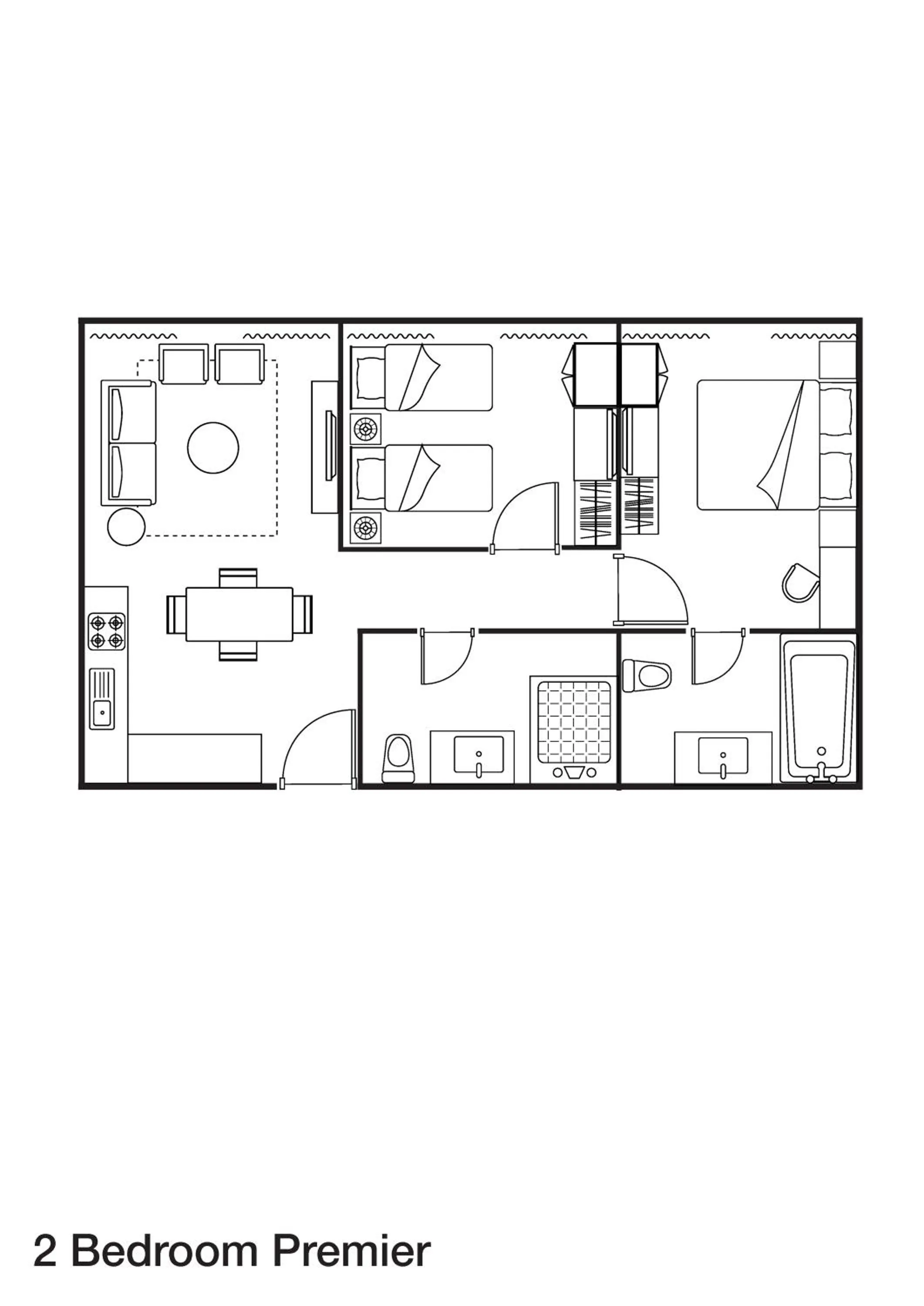Floor plan in Somerset Kencana Jakarta