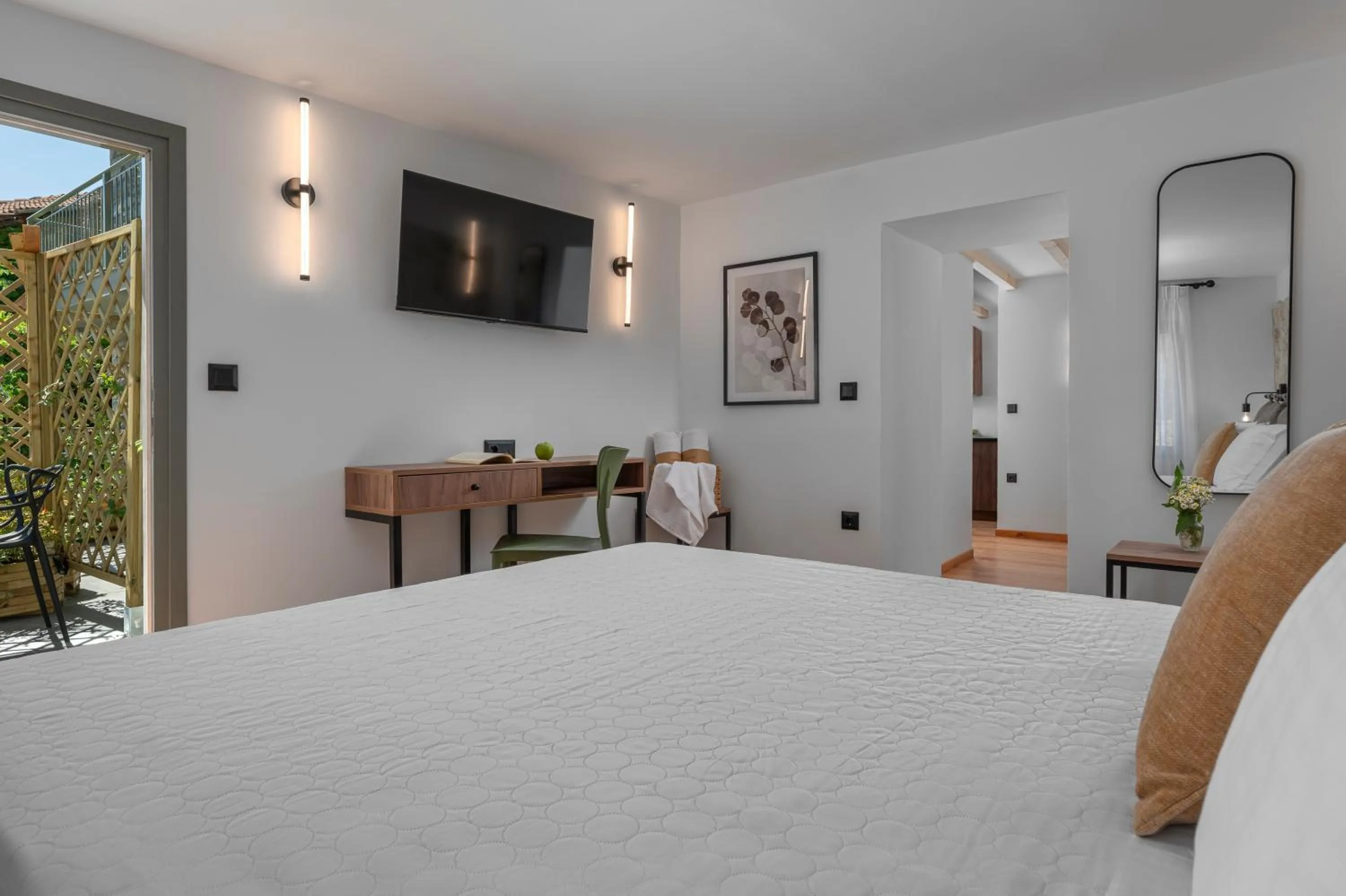 Balcony/Terrace, Bed in Arca Deorum