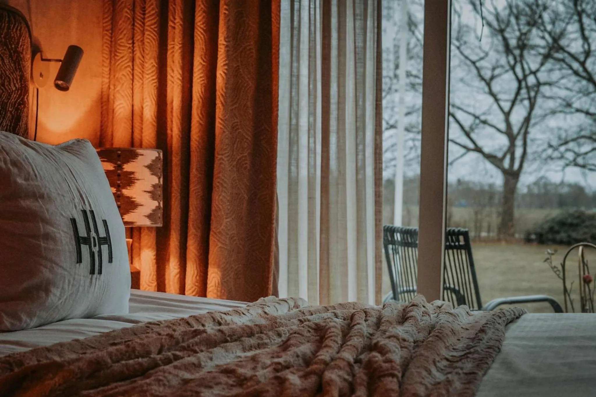 View (from property/room), Bed in B&B Hoeve de Haar