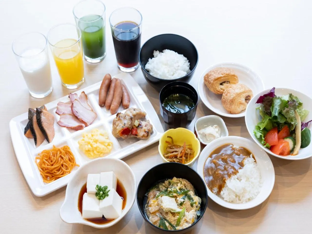 Buffet breakfast in APA Hotel Kyoto Gojo Omiya