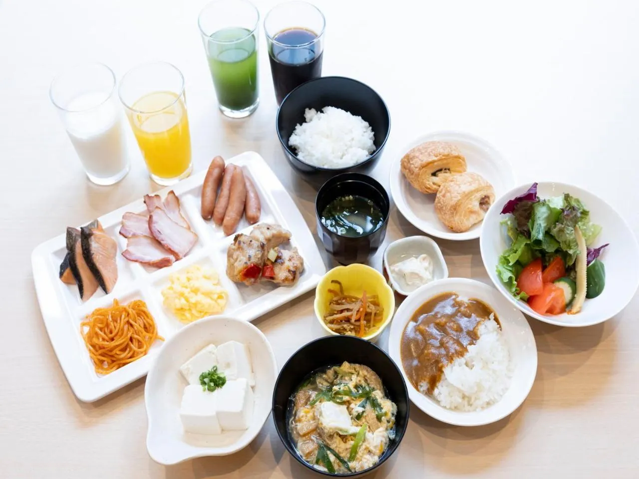 Buffet breakfast in APA Hotel Kyoto Gojo Omiya