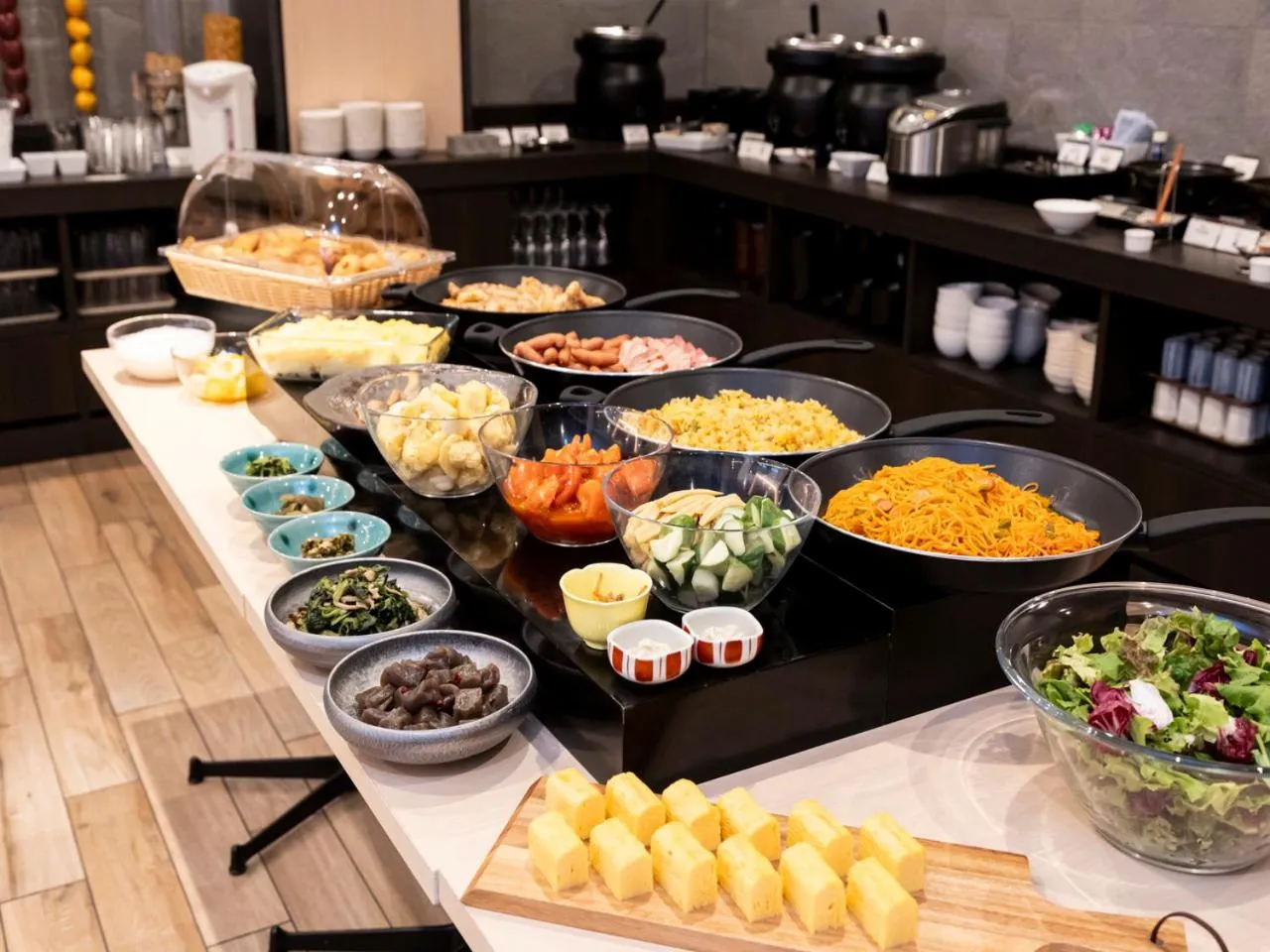 Buffet breakfast in APA Hotel Kyoto Gojo Omiya