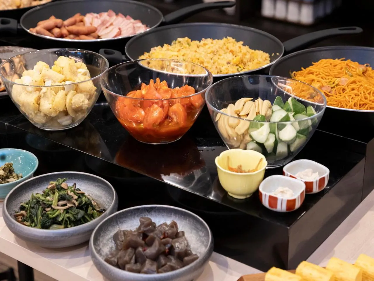 Buffet breakfast in APA Hotel Kyoto Gojo Omiya