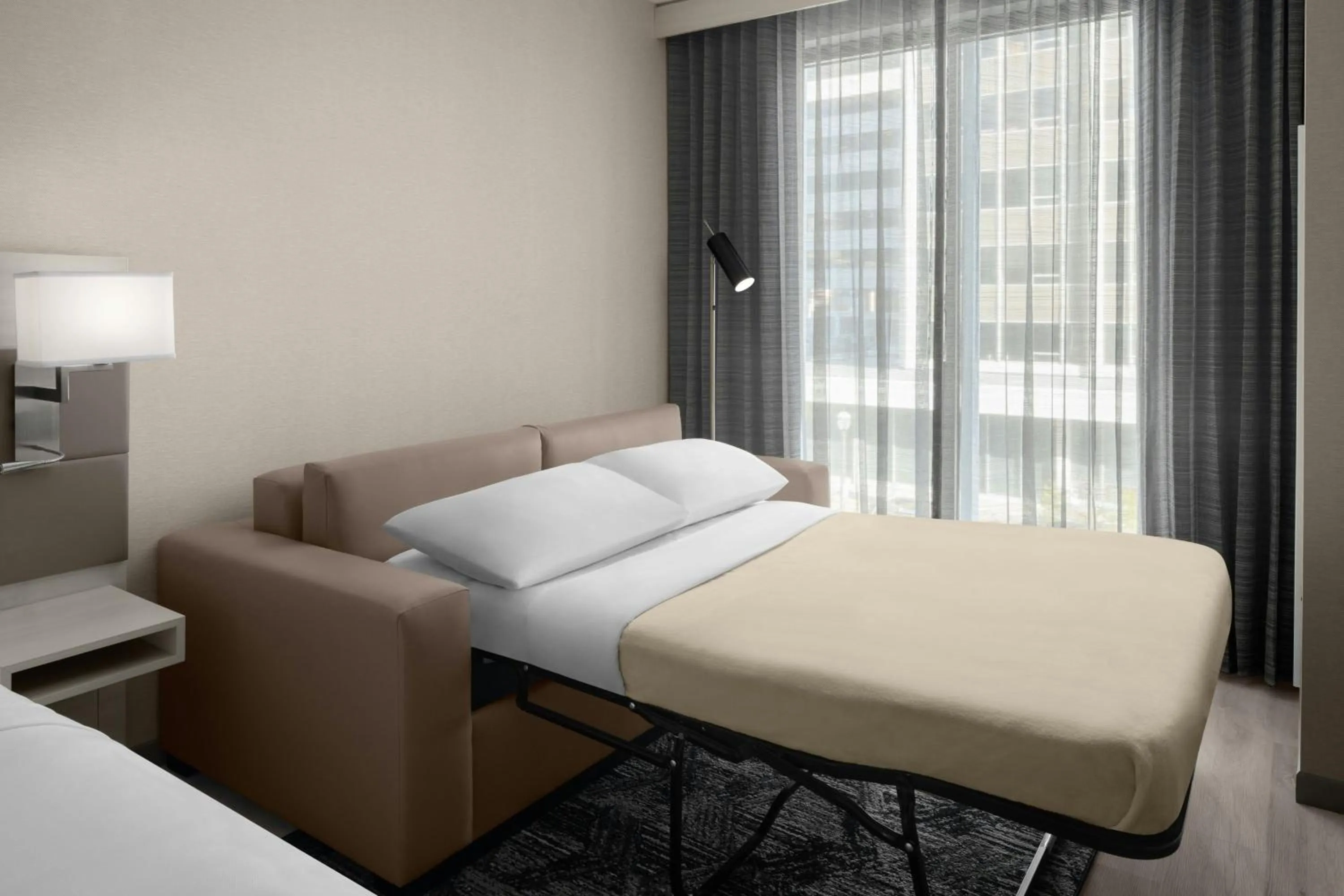 Photo of the whole room, Bed in AC Hotel by Marriott St. Louis Clayton